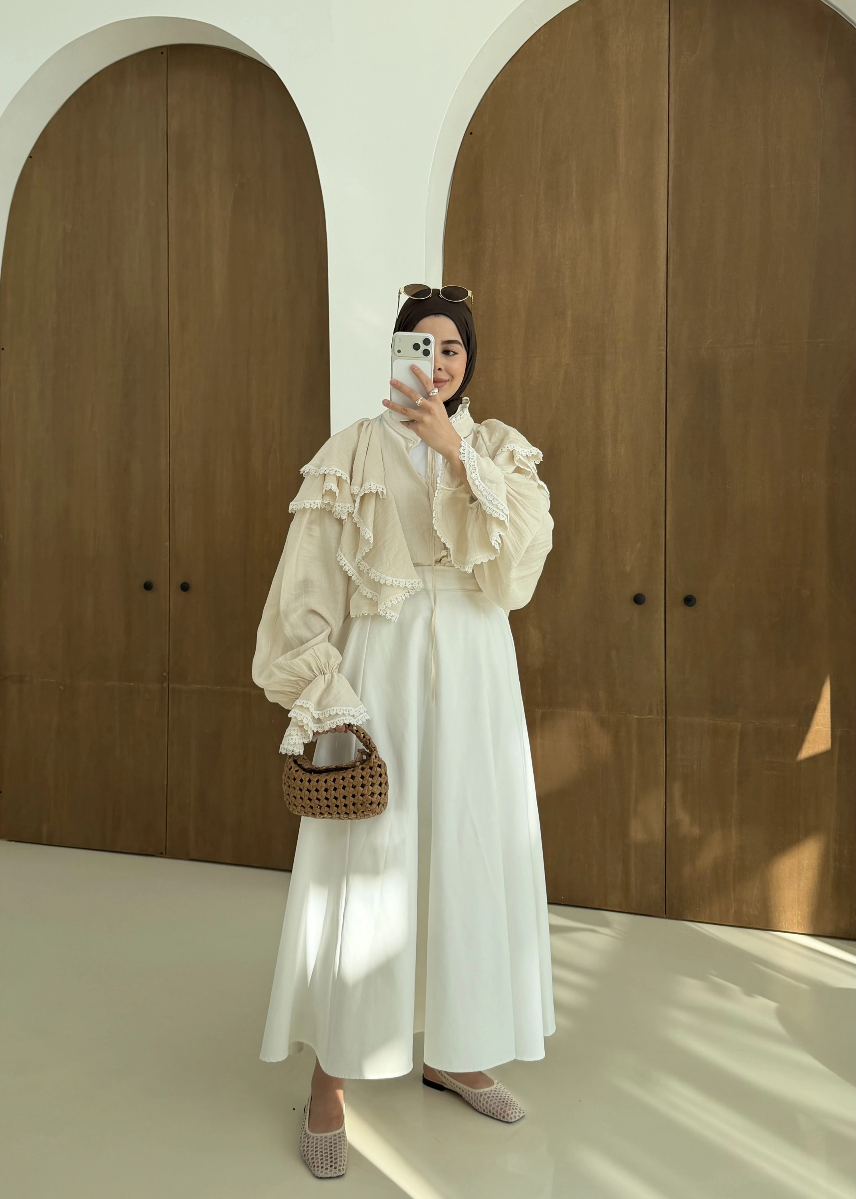 FIRFIRLI GÖMLEK BEJ