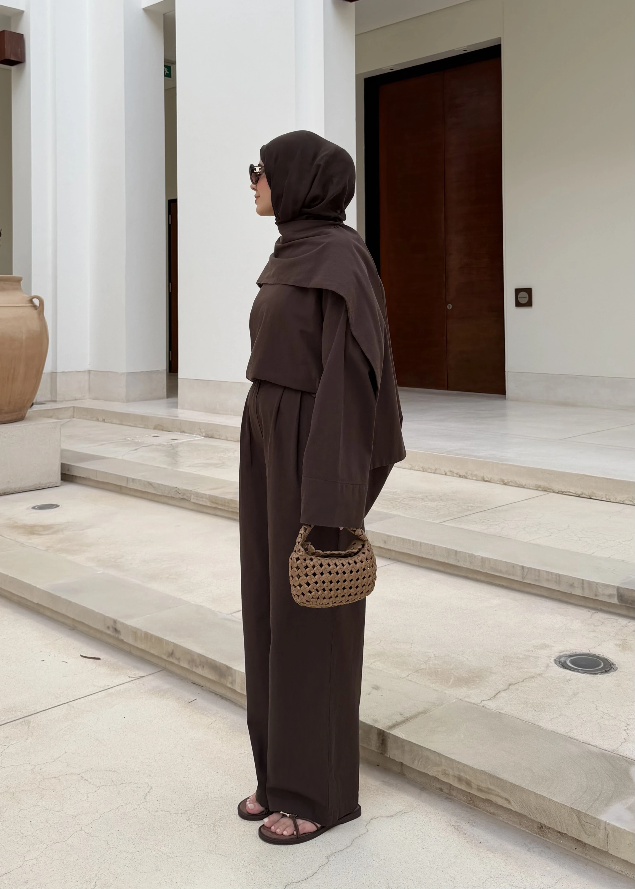 5471 *TAKIM SEYYAR ŞALLI KETEN ( ACIKAHVE)