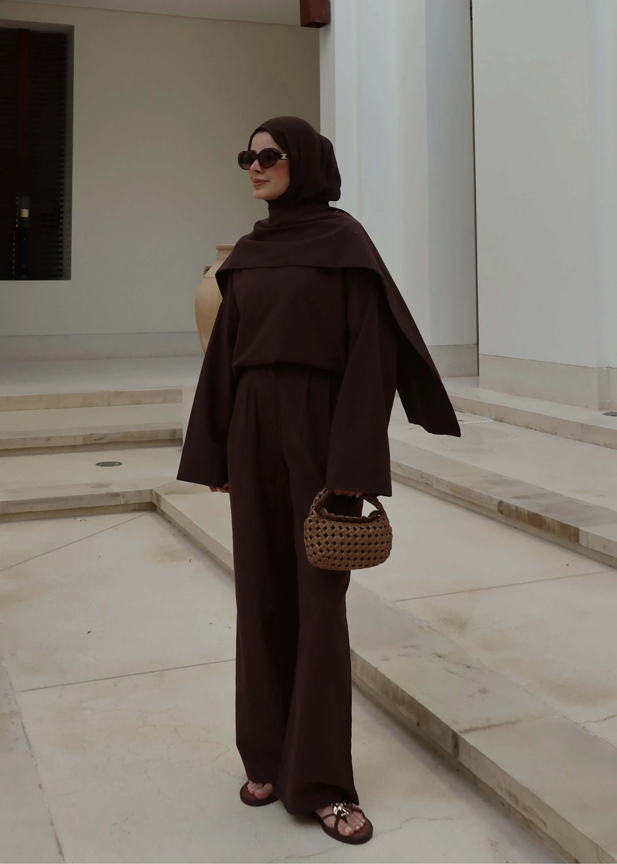 5471 *TAKIM SEYYAR ŞALLI KETEN ( ACIKAHVE)