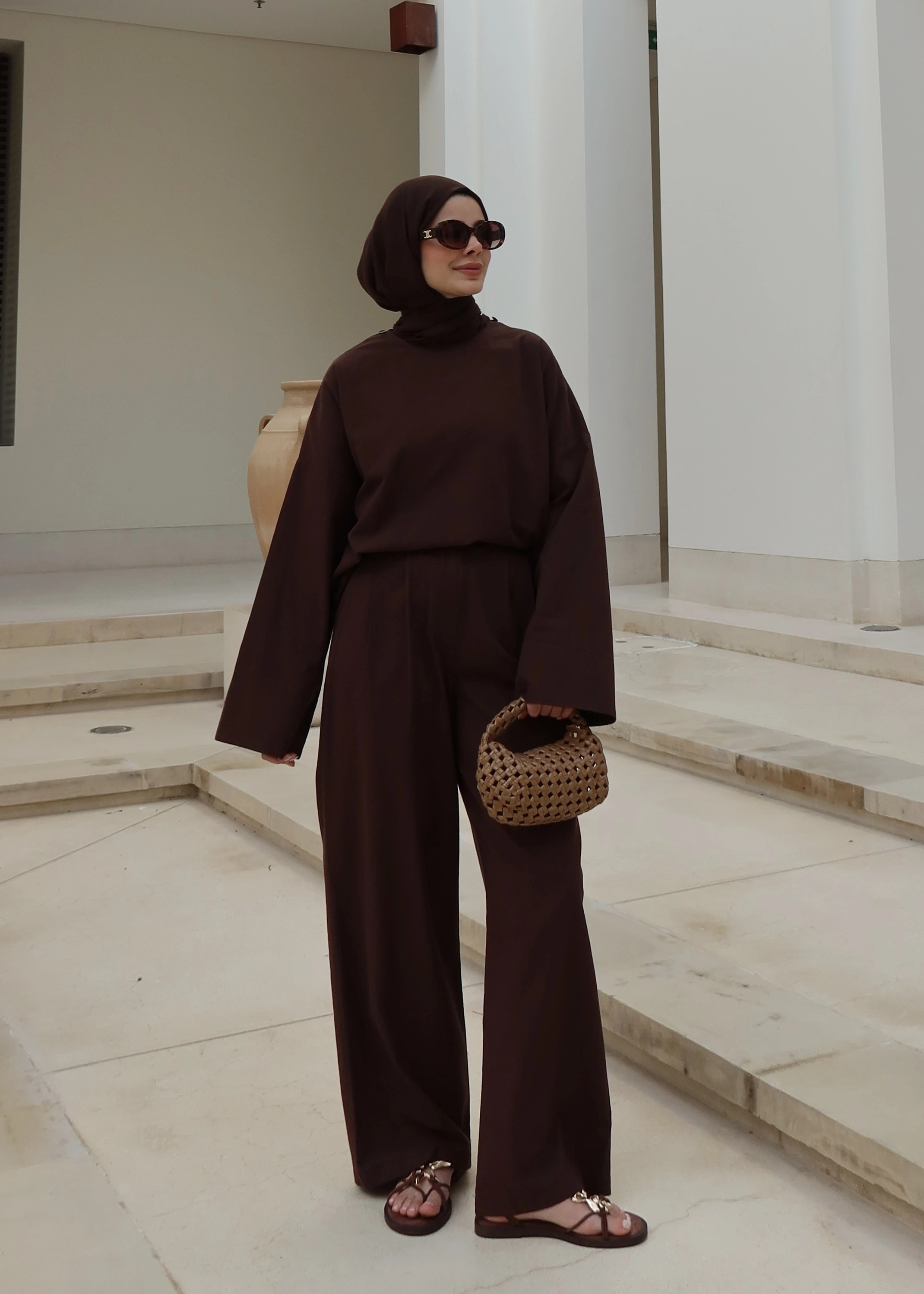 5471 *TAKIM SEYYAR ŞALLI KETEN ( ACIKAHVE)