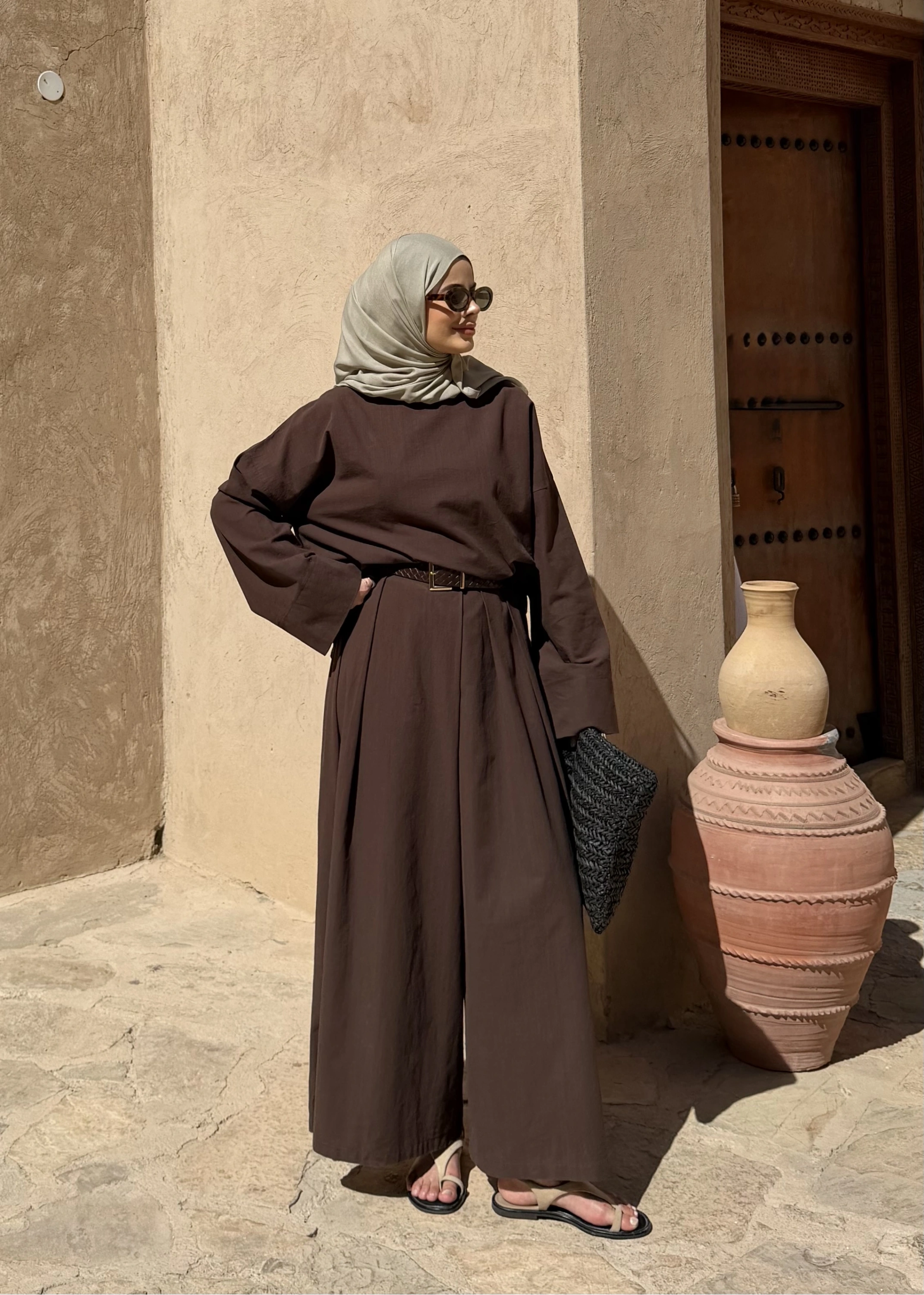 9009 KETEN CHİNO KALIP TAKIM acıkahve