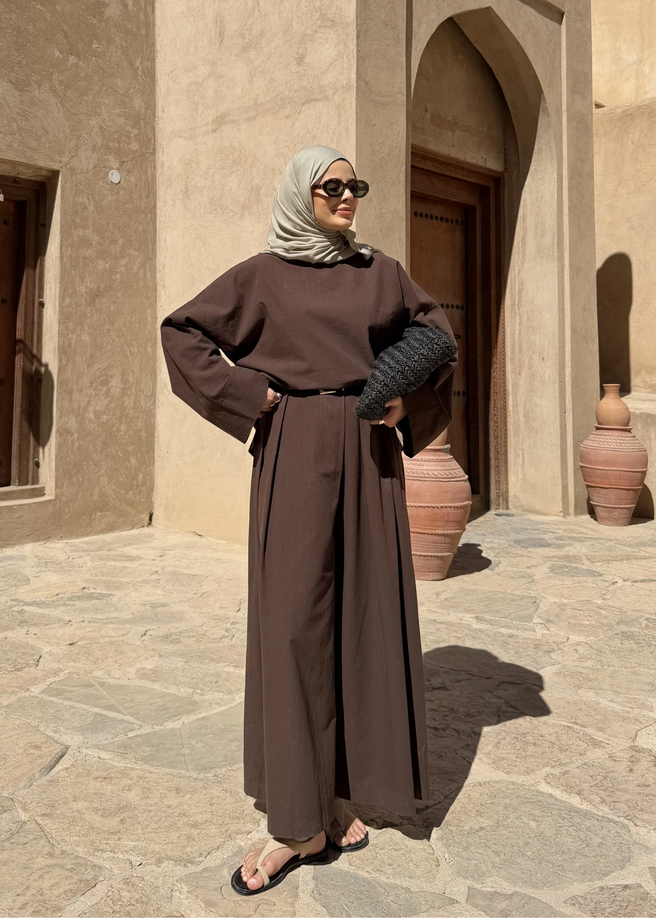 9009 KETEN CHİNO KALIP TAKIM acıkahve