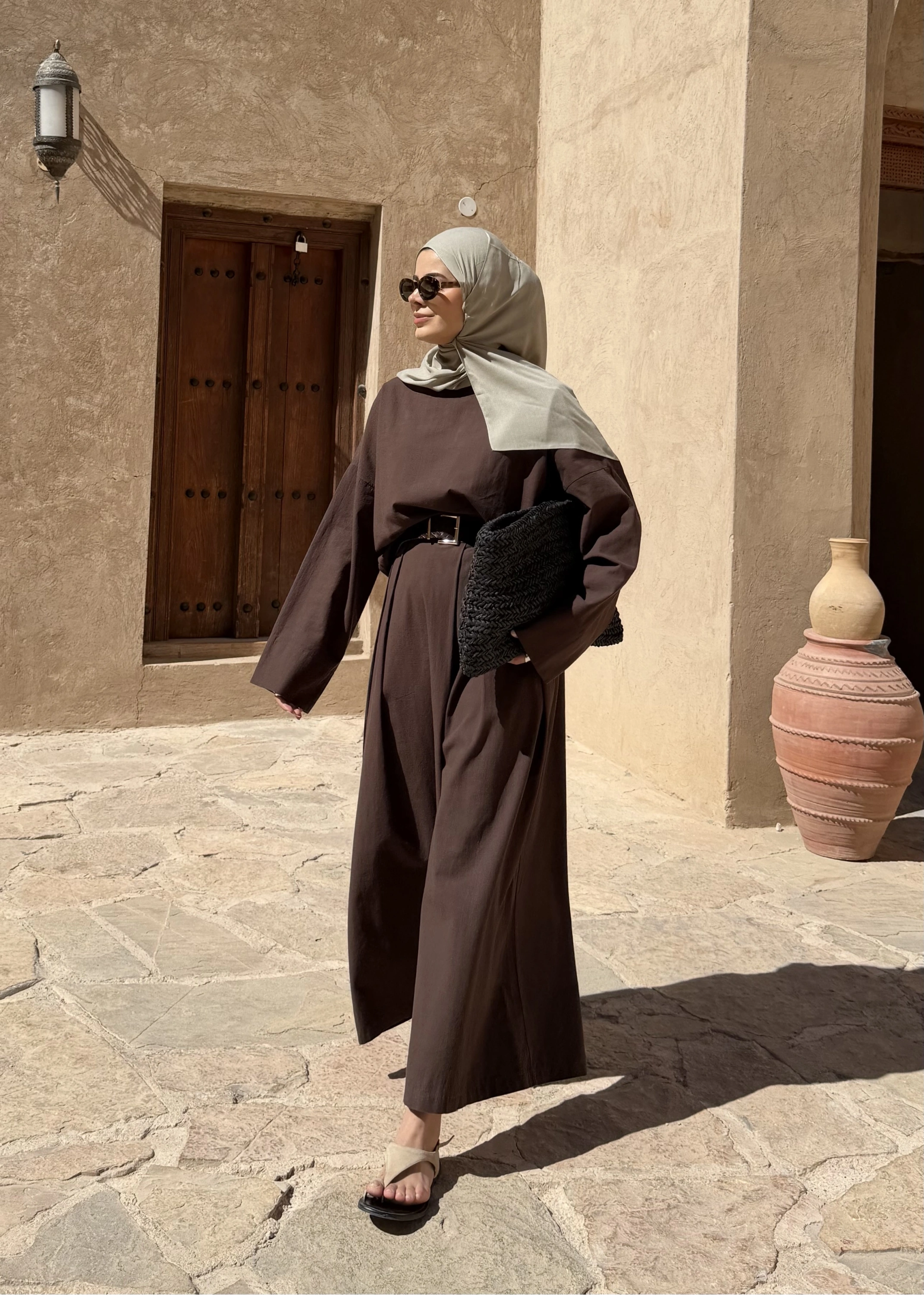 9009 KETEN CHİNO KALIP TAKIM acıkahve