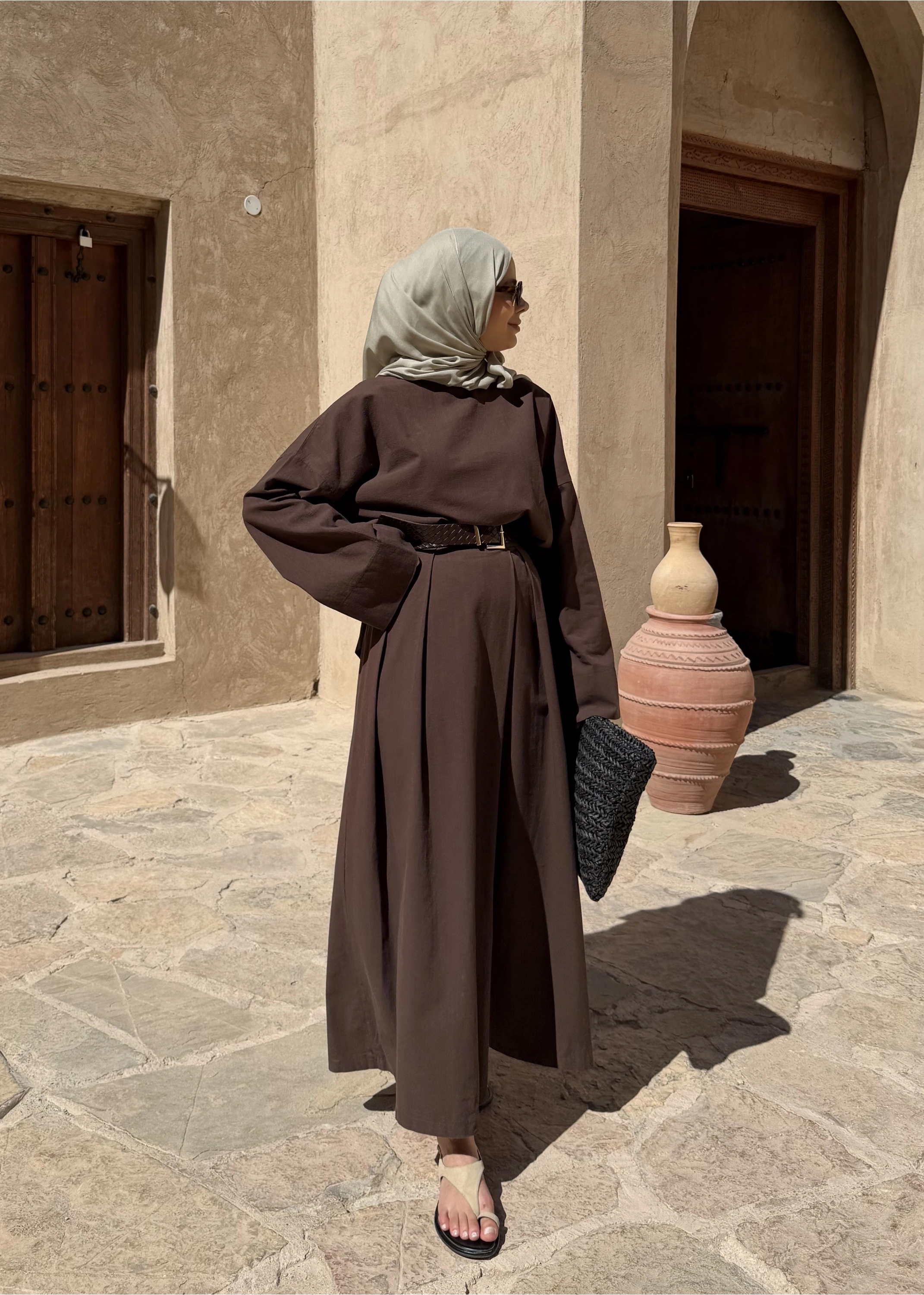 9009 KETEN CHİNO KALIP TAKIM acıkahve