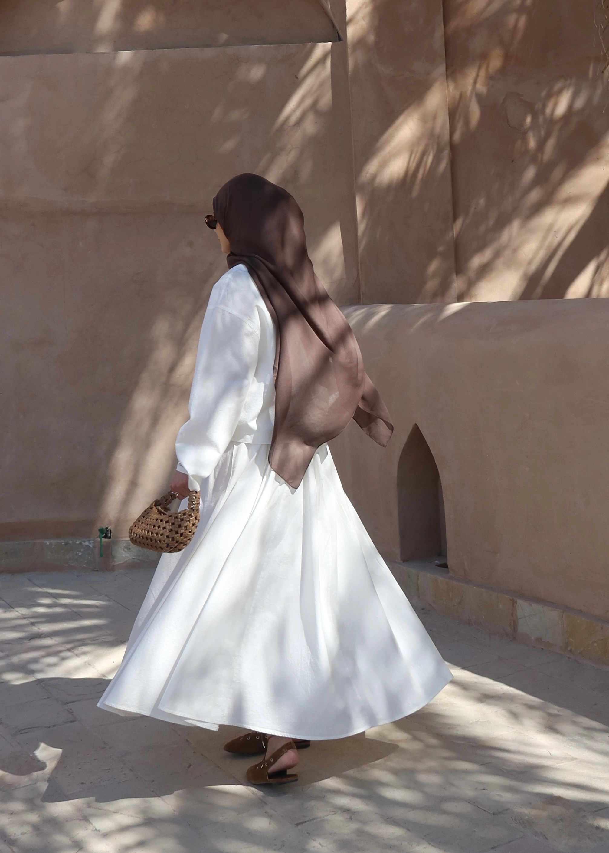 8998 DÜĞME TAŞLI KETEN TAKIM BEYAZ