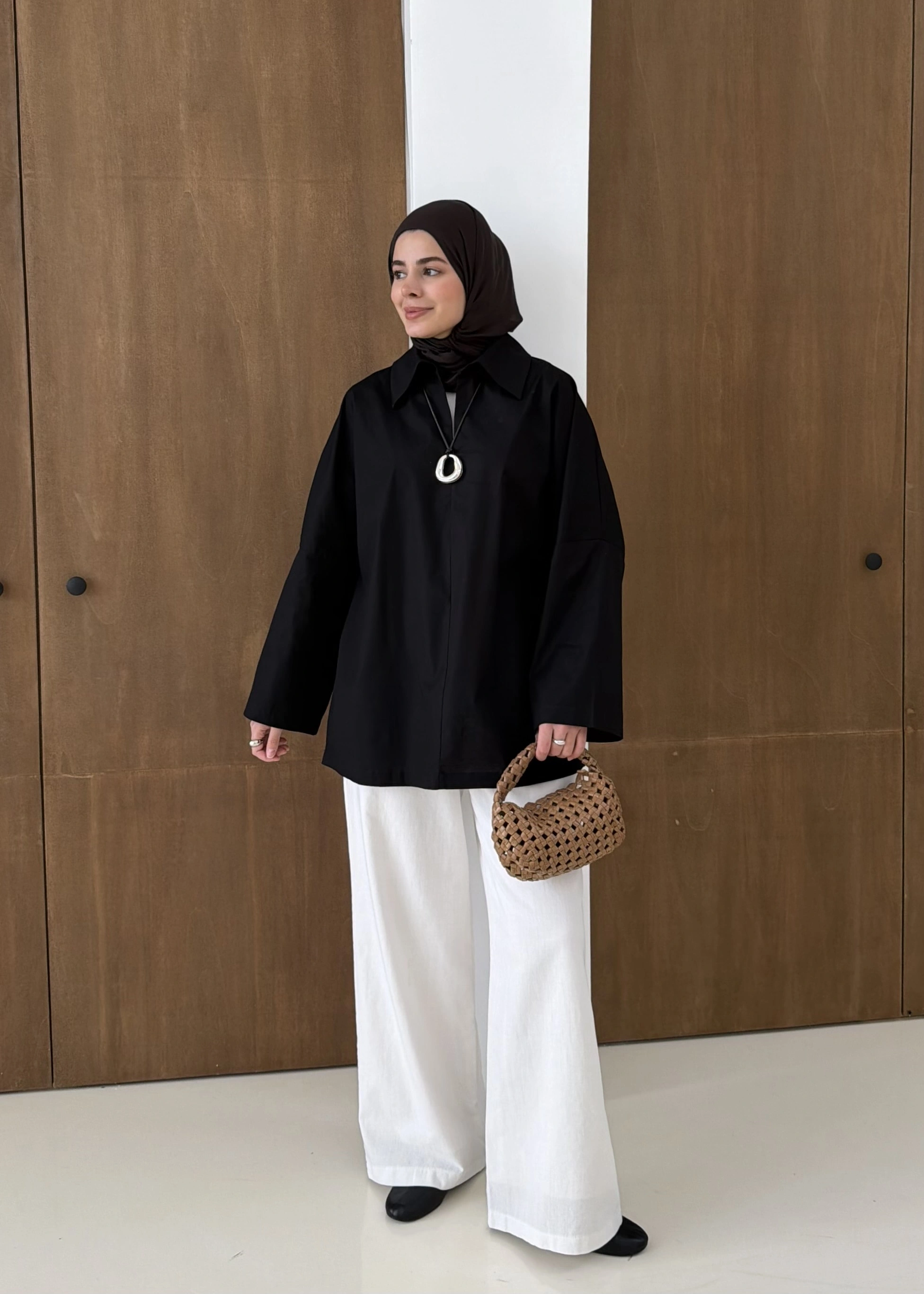 5428 POLO YAKA GÖMLEK SİYAH