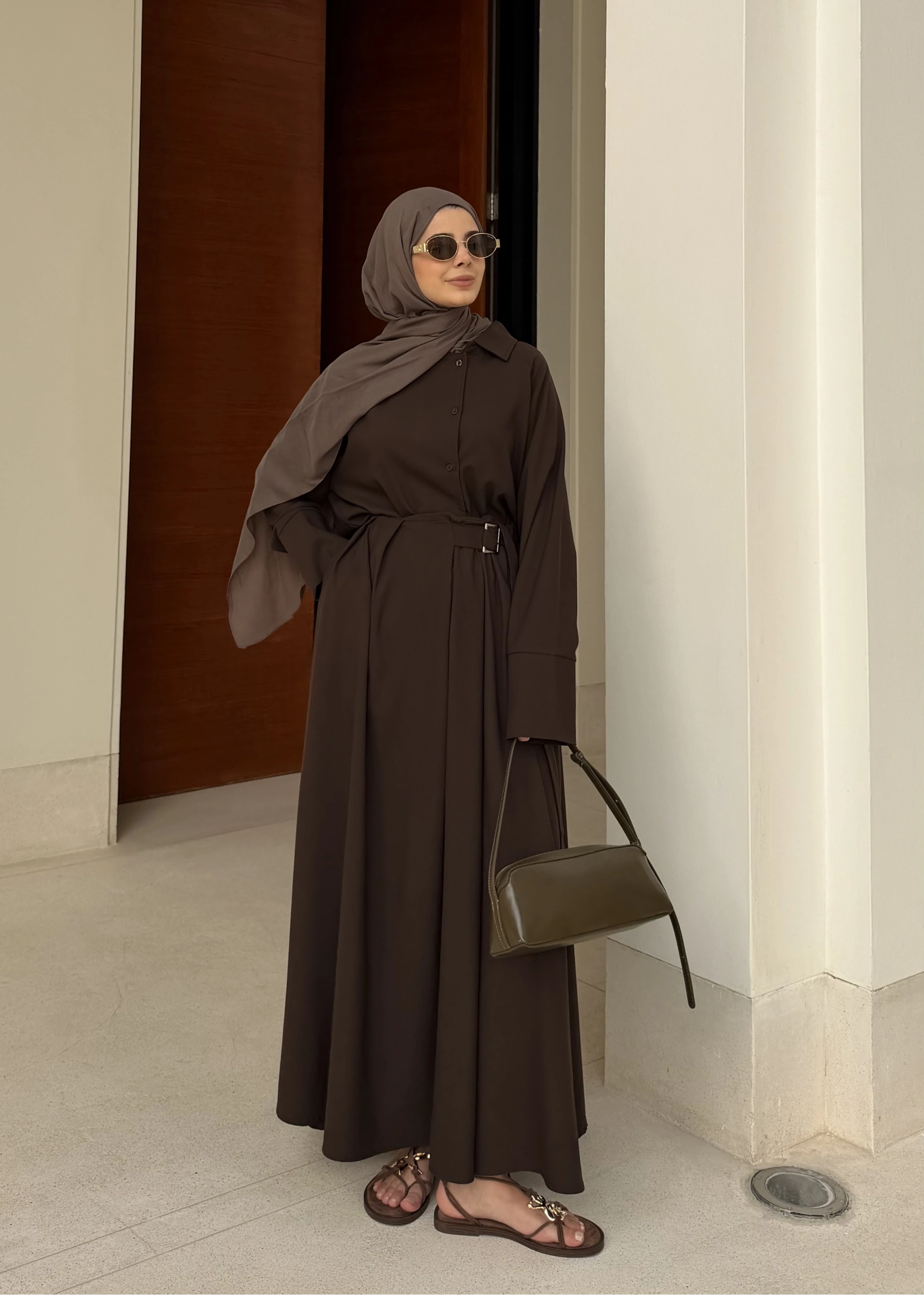 KEMER DETAY ETEKLİ TAKIM KAHVE