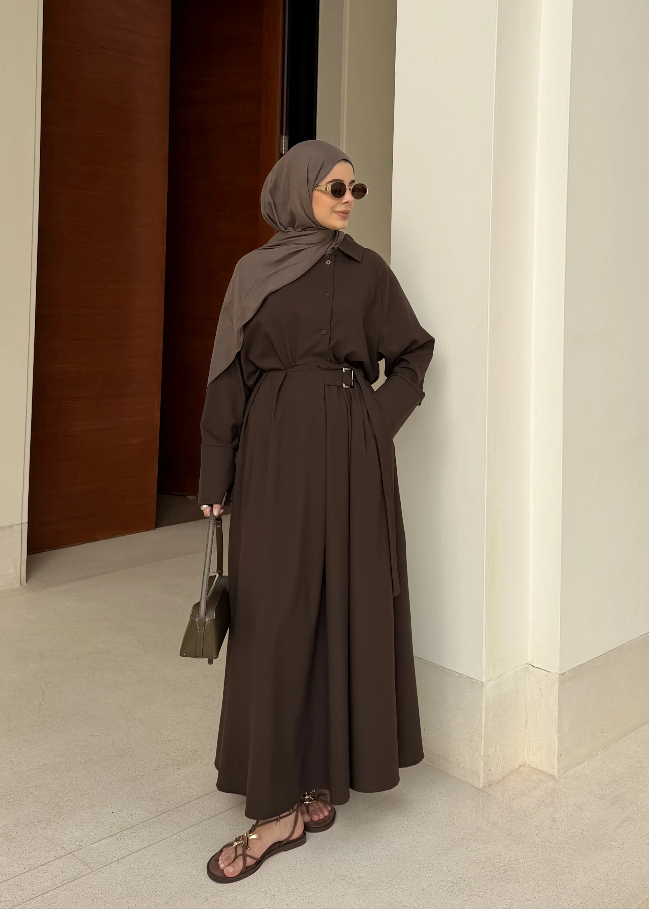 KEMER DETAY ETEKLİ TAKIM KAHVE