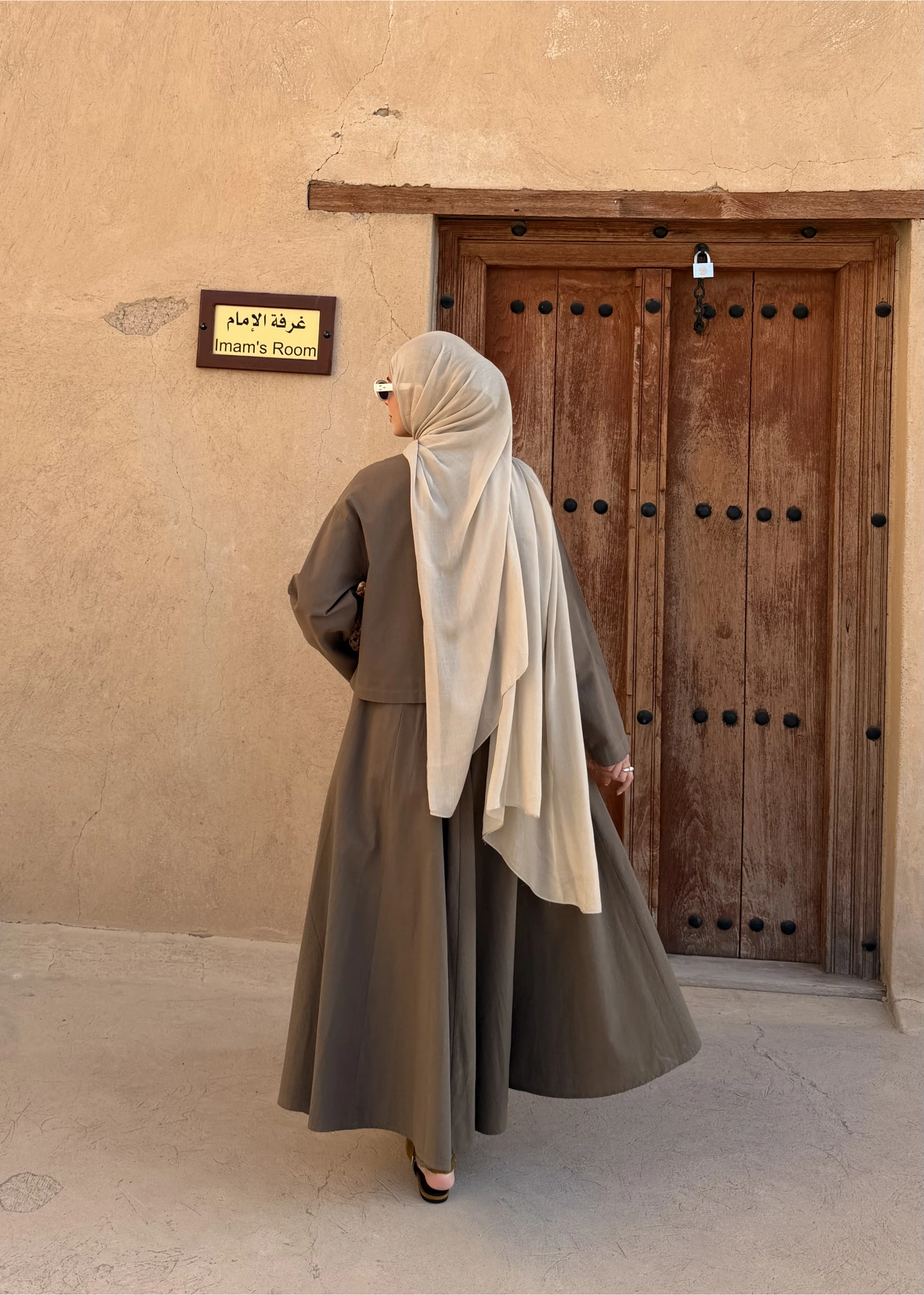 8998 DÜĞME TAŞLI KETEN TAKIM haki