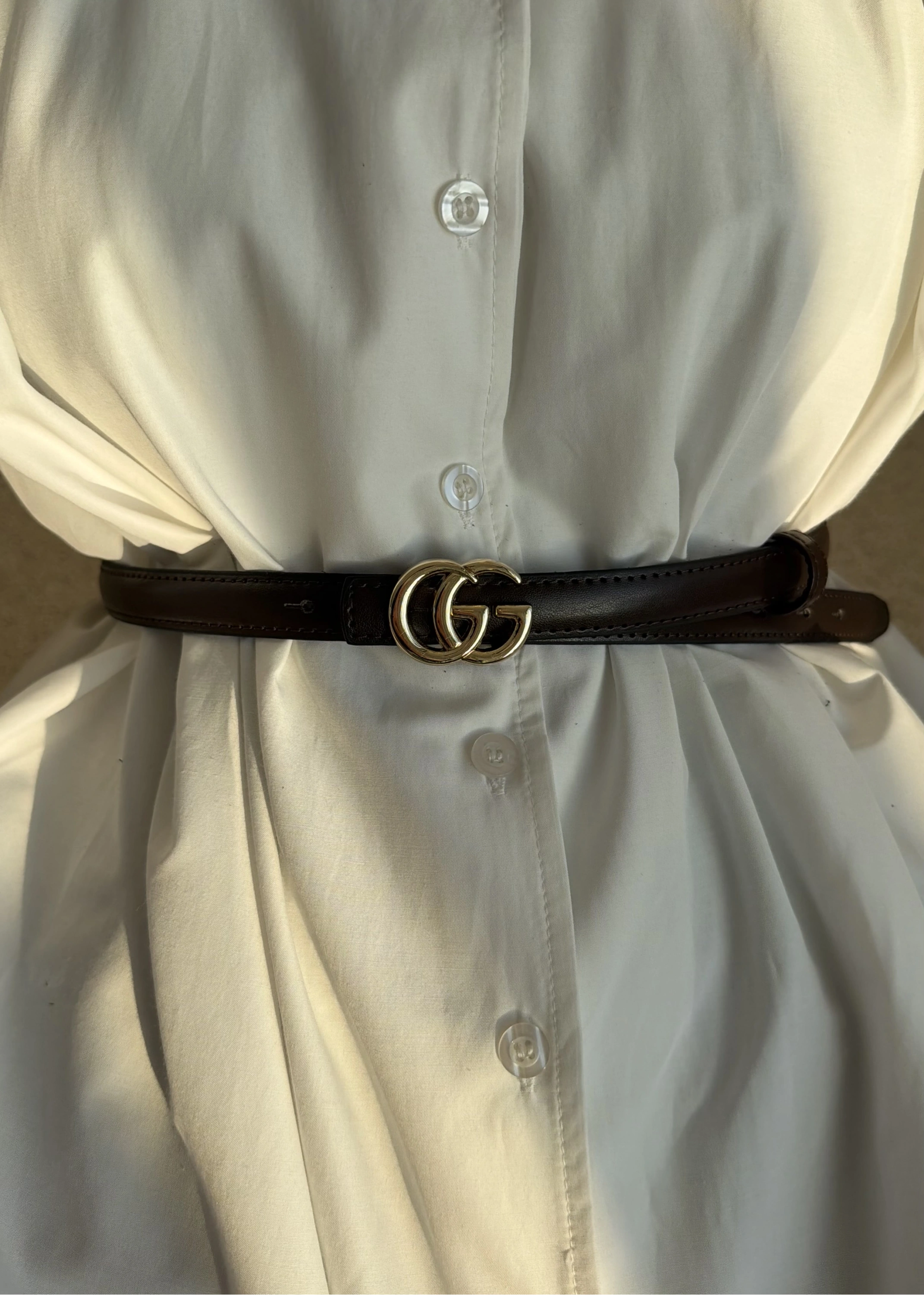 GUCCİ %100 DERİ KEMER kahve