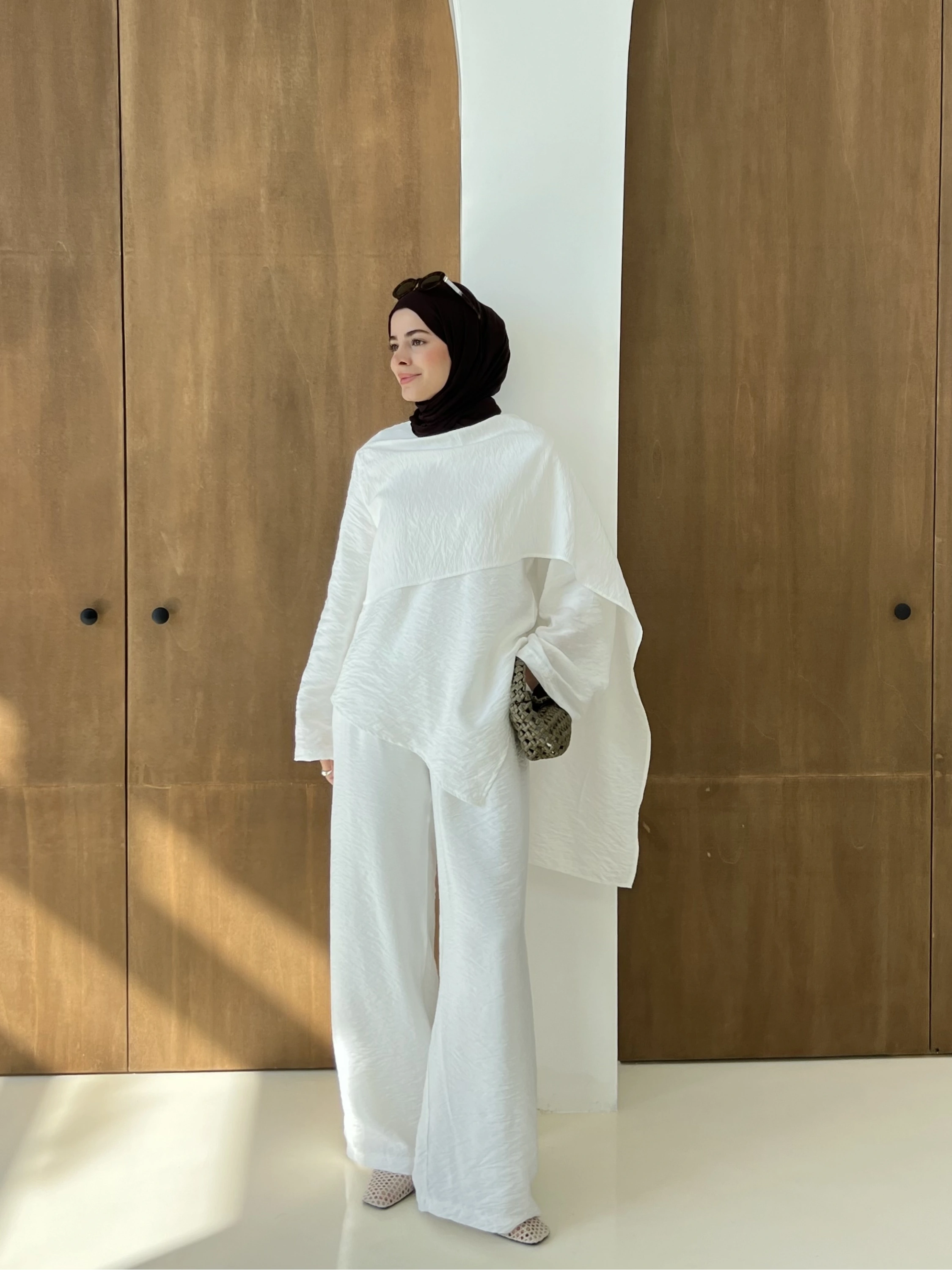 6009 AYROBİN ŞALLI TAKIM BEYAZ