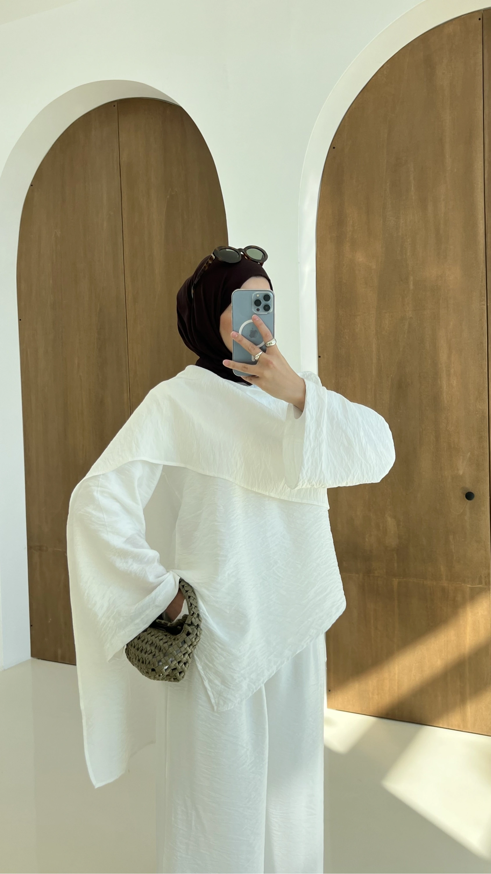 6009 AYROBİN ŞALLI TAKIM BEYAZ