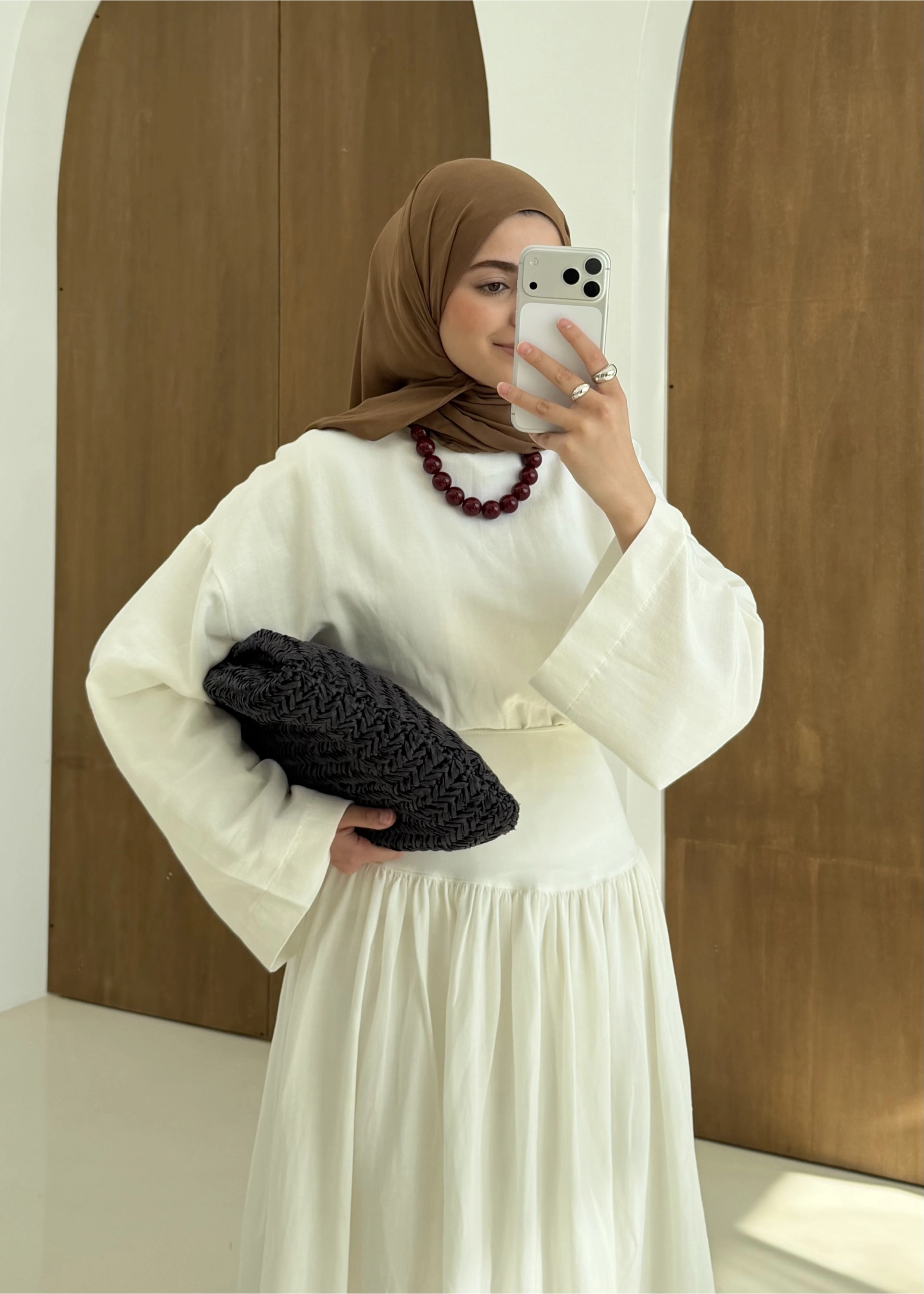 6017 YÜKSEK BEL ETEKLİ TAKIM BEYAZ