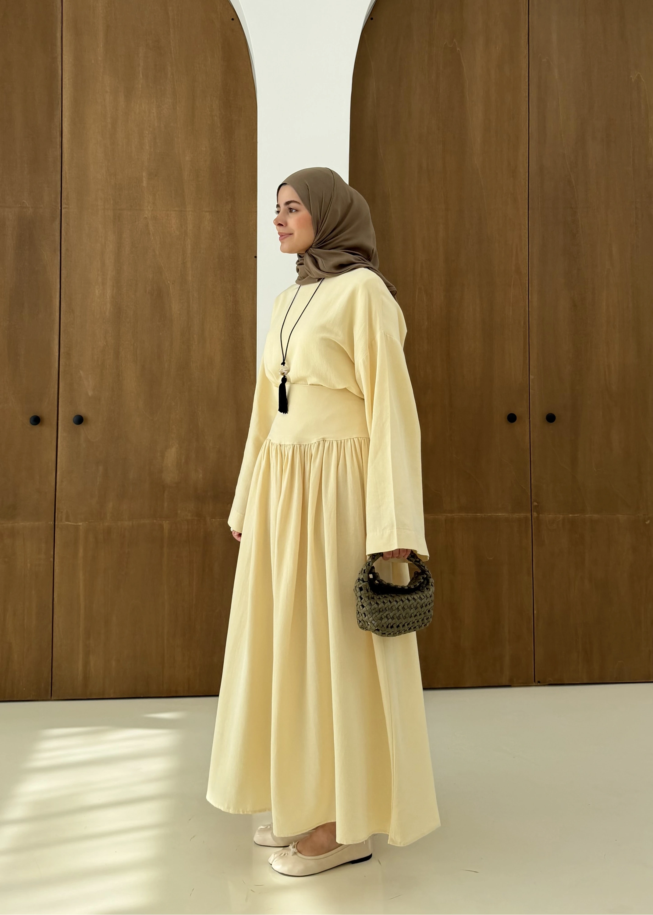 6017 YÜKSEK BEL ETEKLİ TAKIM sarı