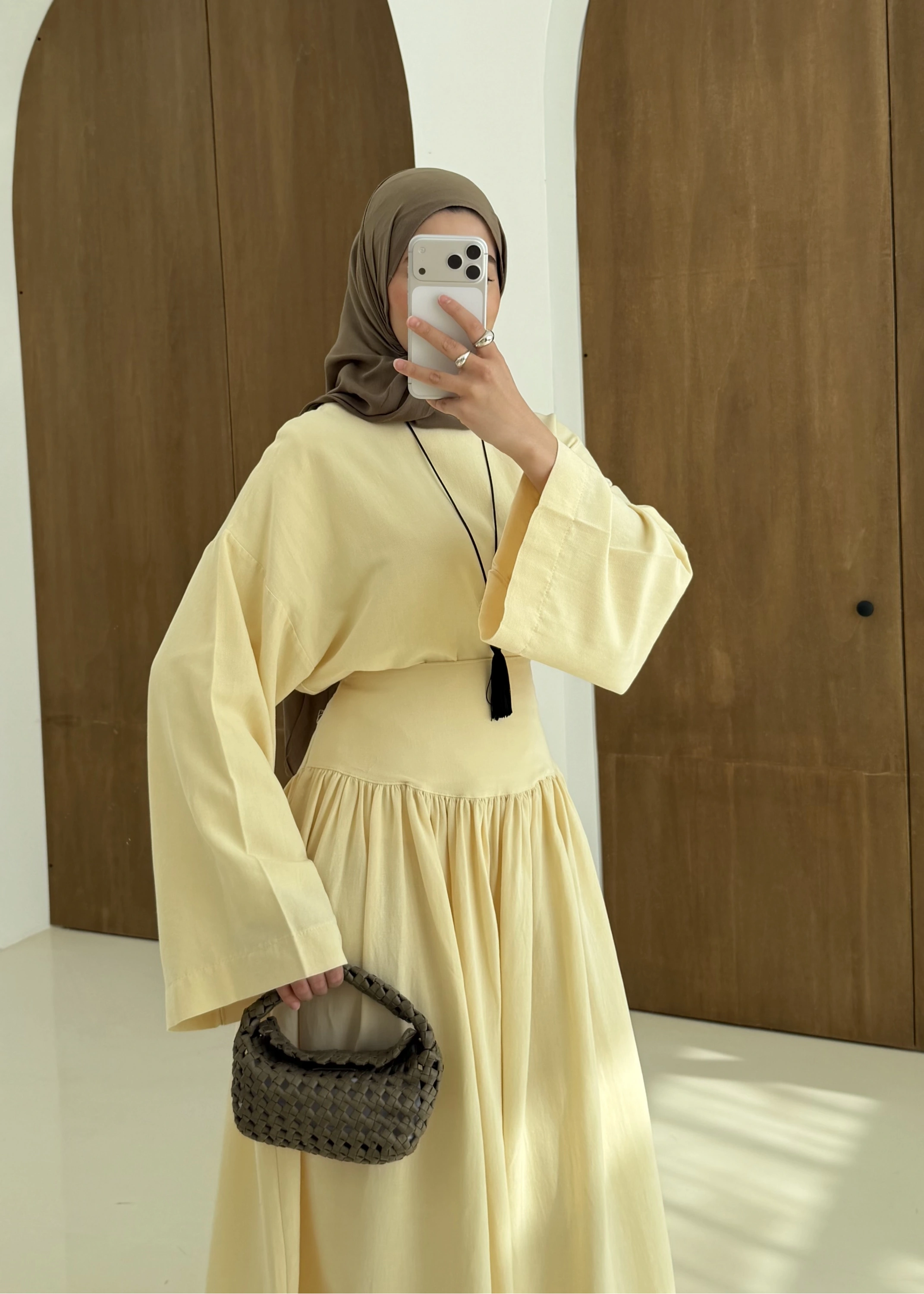 6017 YÜKSEK BEL ETEKLİ TAKIM sarı