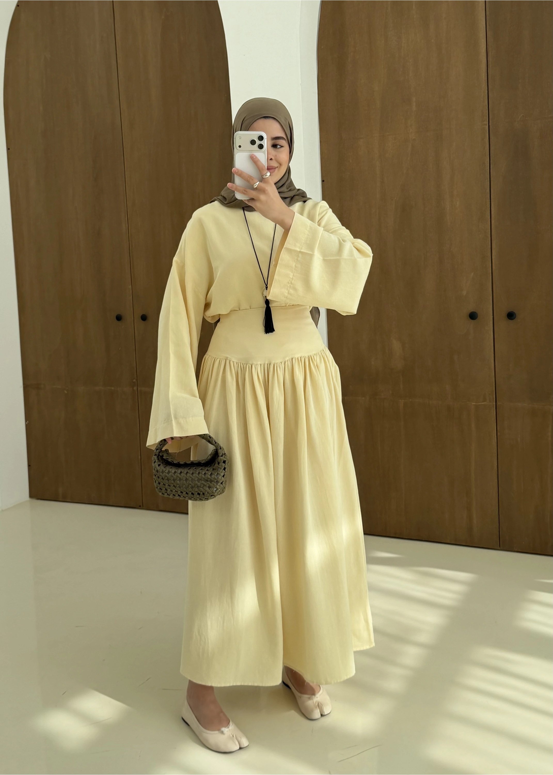 6017 YÜKSEK BEL ETEKLİ TAKIM sarı