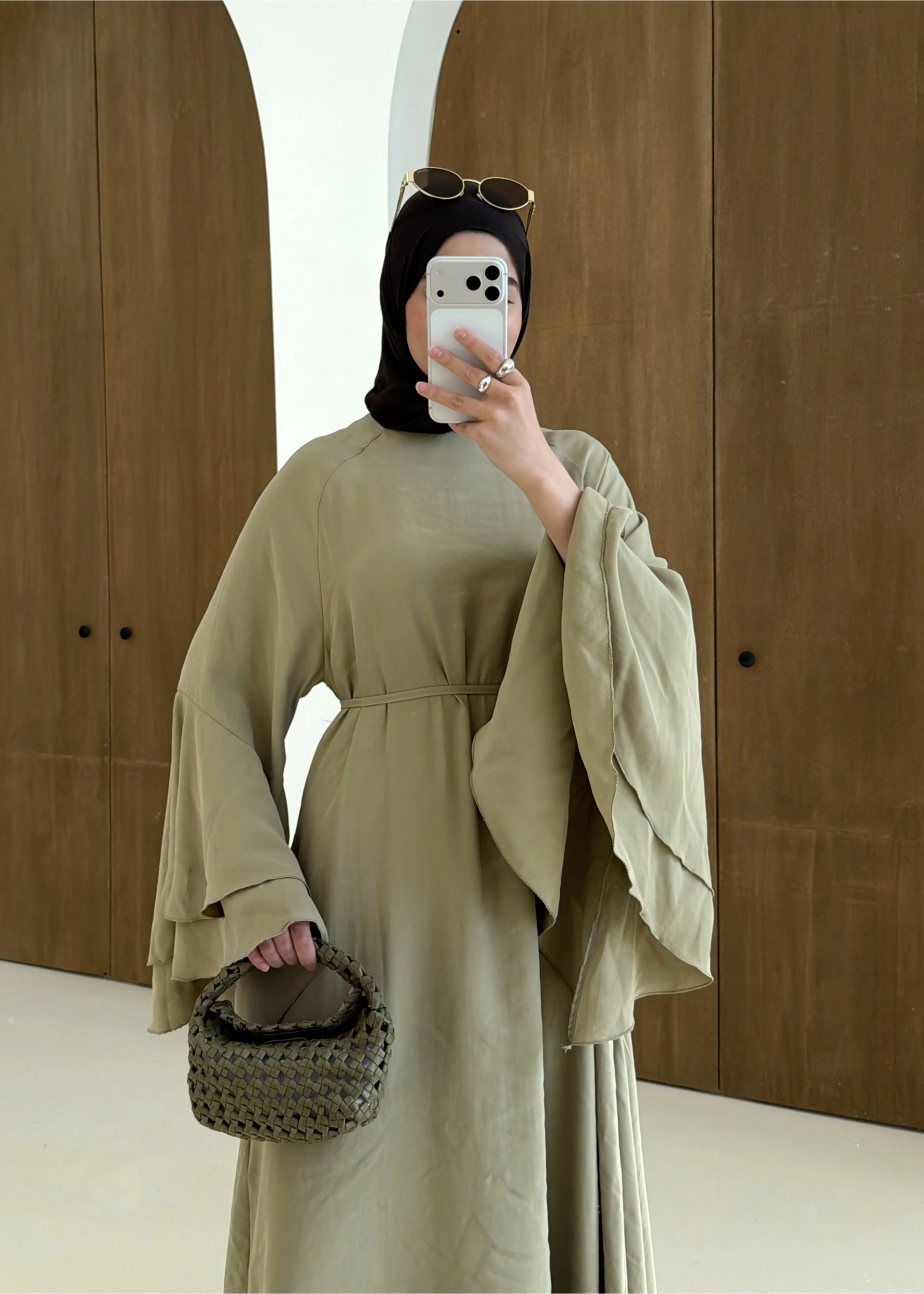 5024 GENİŞ KOL ELBİSE ÇAĞLA