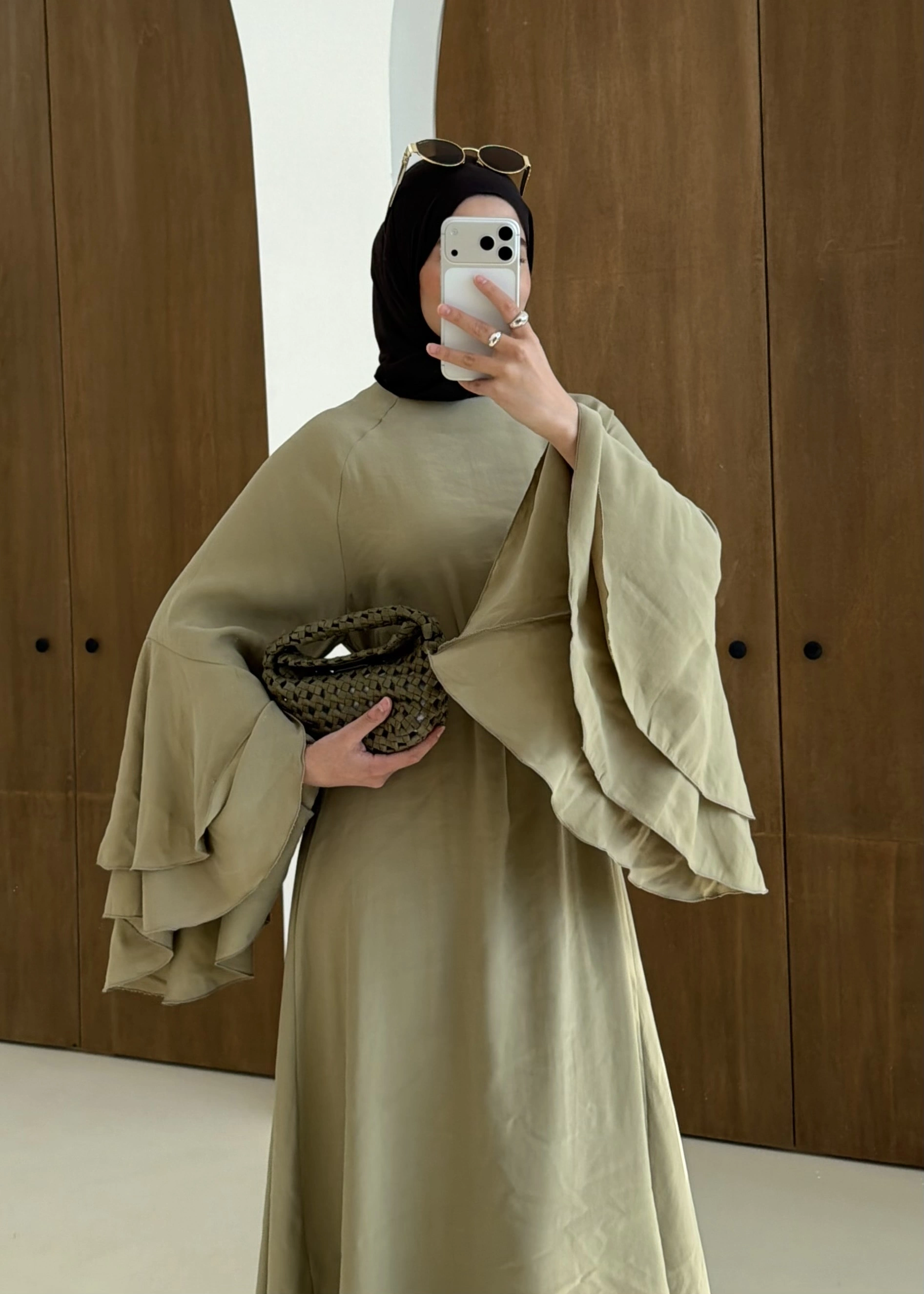 5024 GENİŞ KOL ELBİSE ÇAĞLA