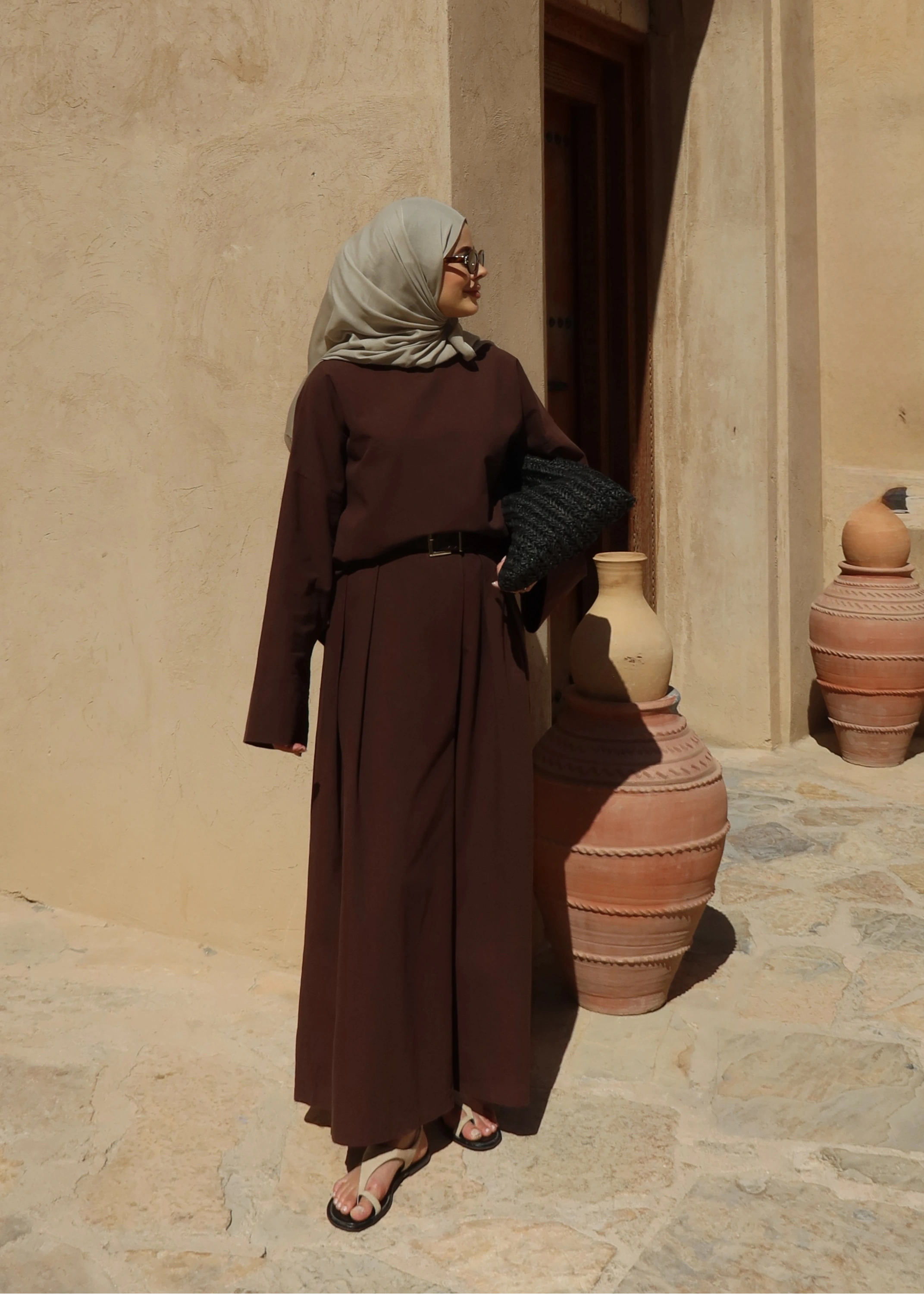 9009 BLUZ❗️KETEN BASİCkahve