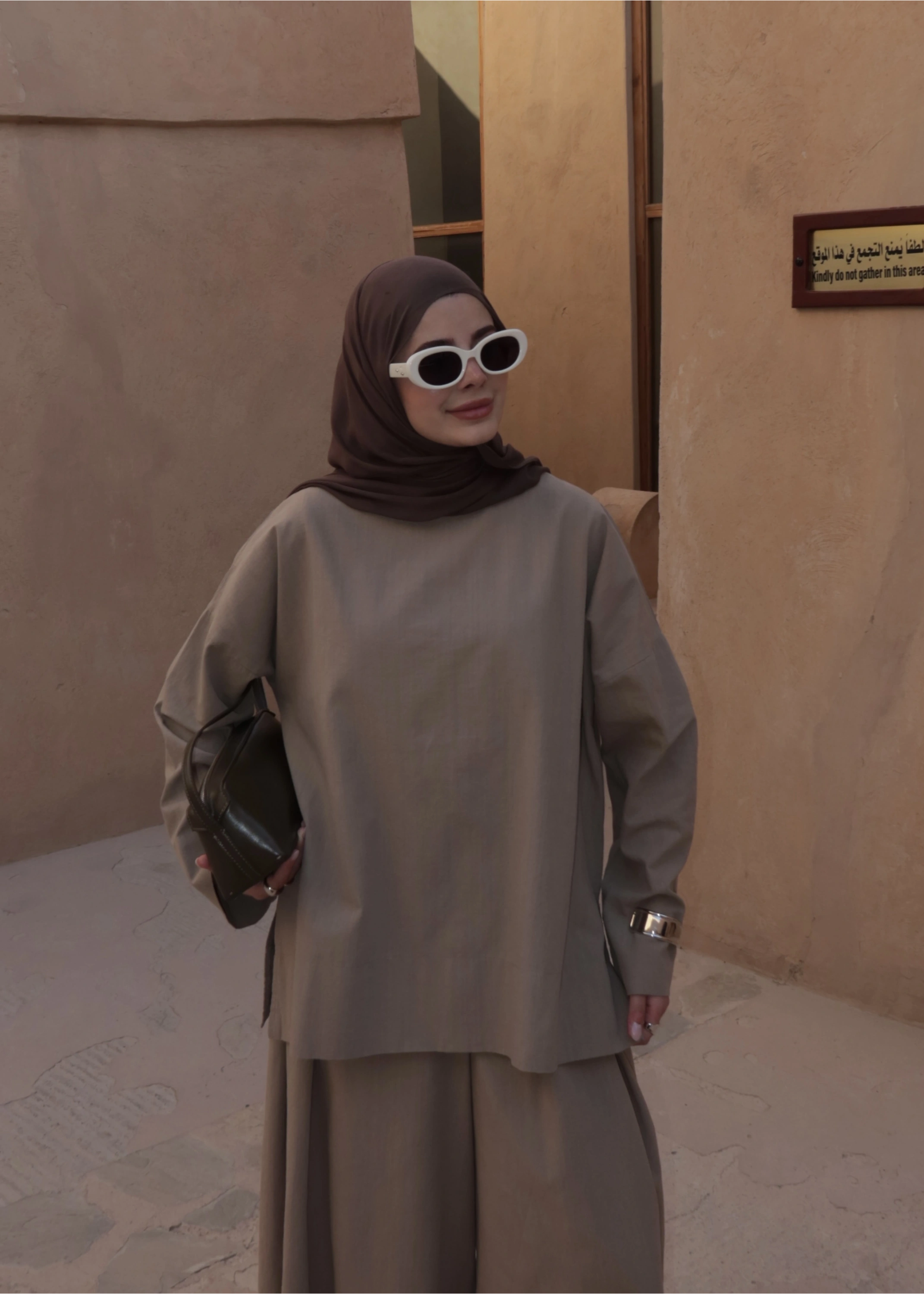 9009 BLUZ❗️KETEN BASİC vizon