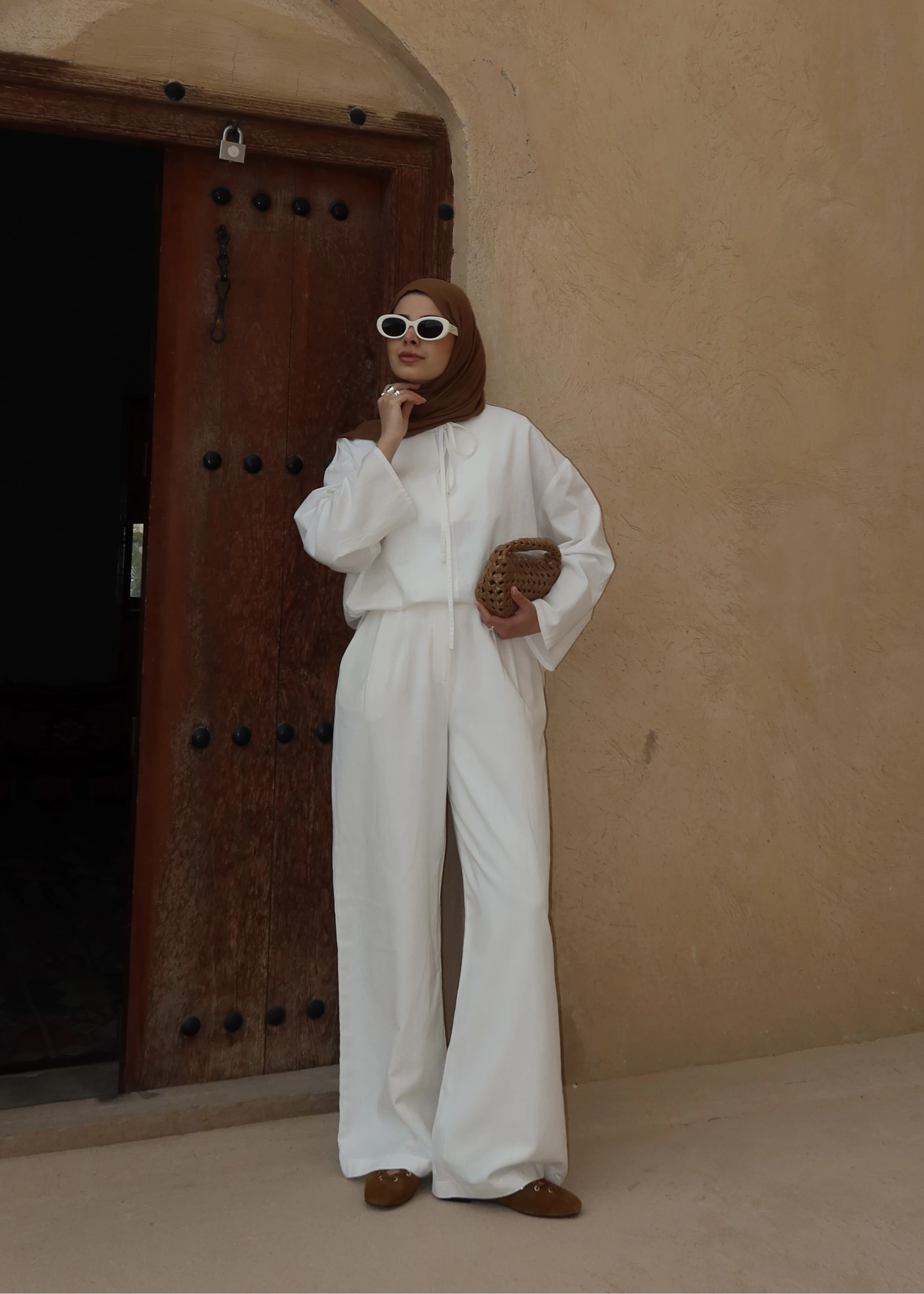 5480 İPLİ KETEN BLUZ beyaz