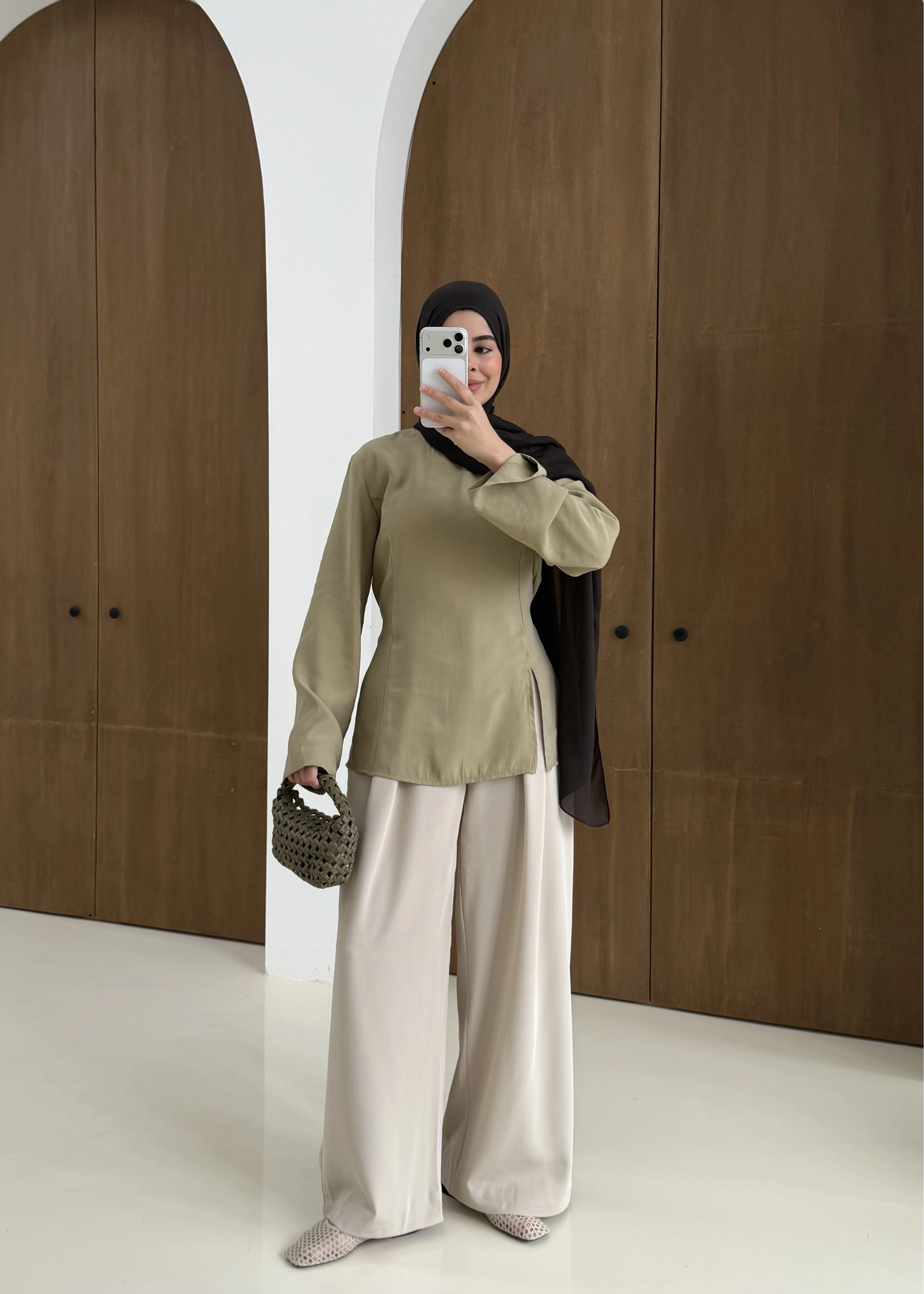 2019 YIRTMAÇLI BLUZ YEŞİL