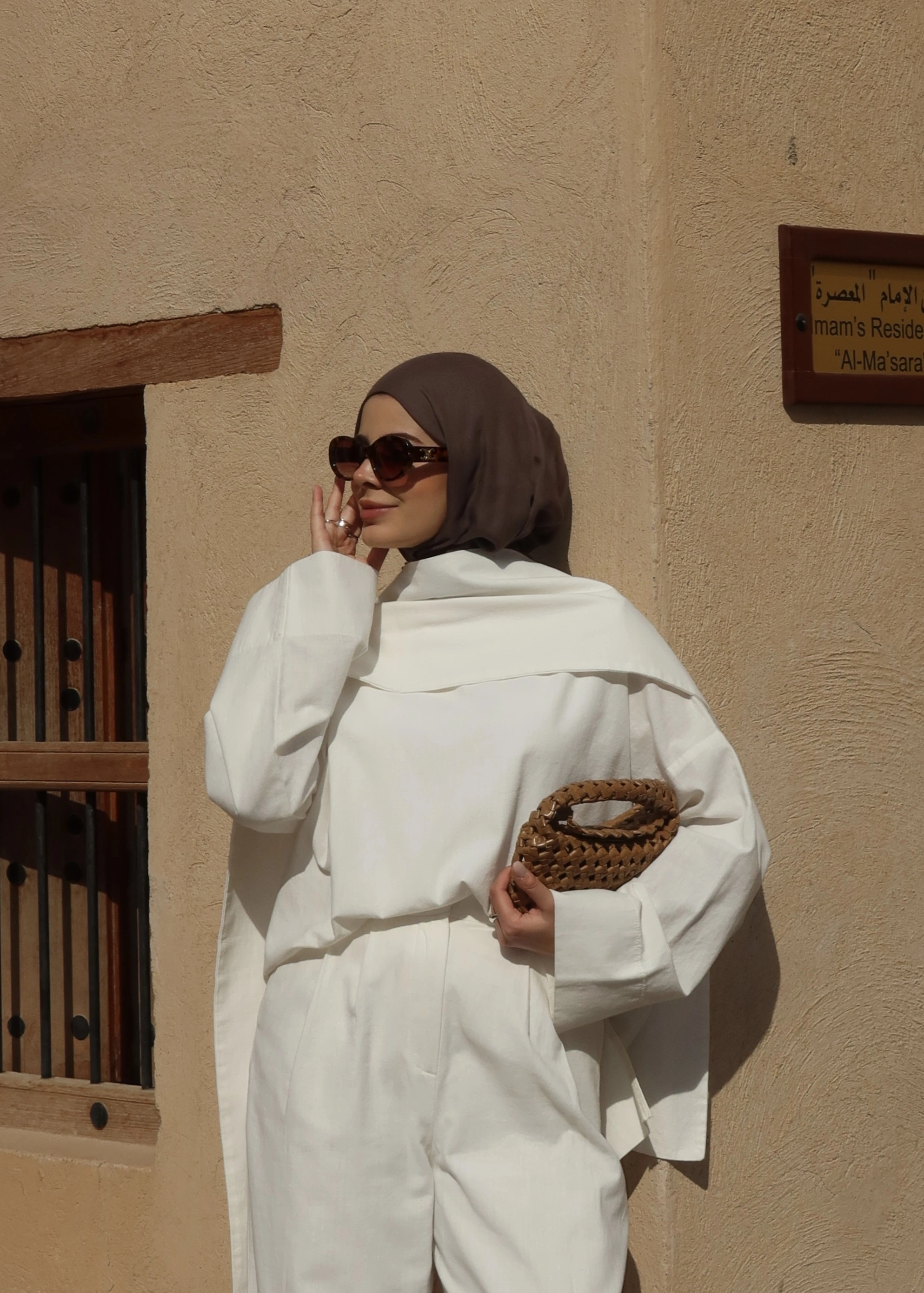 5471 SEYYAR ŞALLI KETEN (tunik )ekru