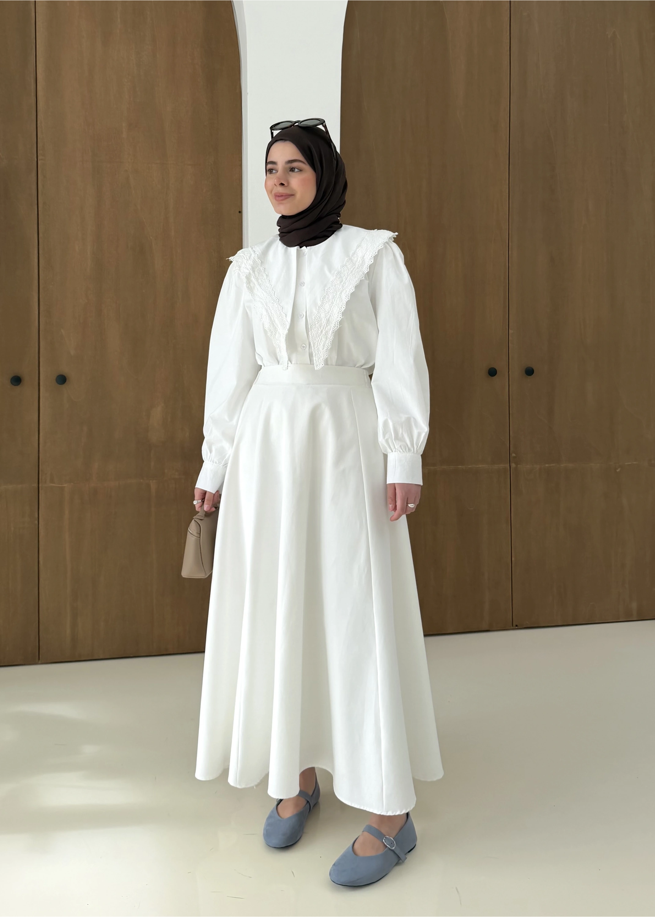 DANTEL DESEN GÖMLEK BEYAZ