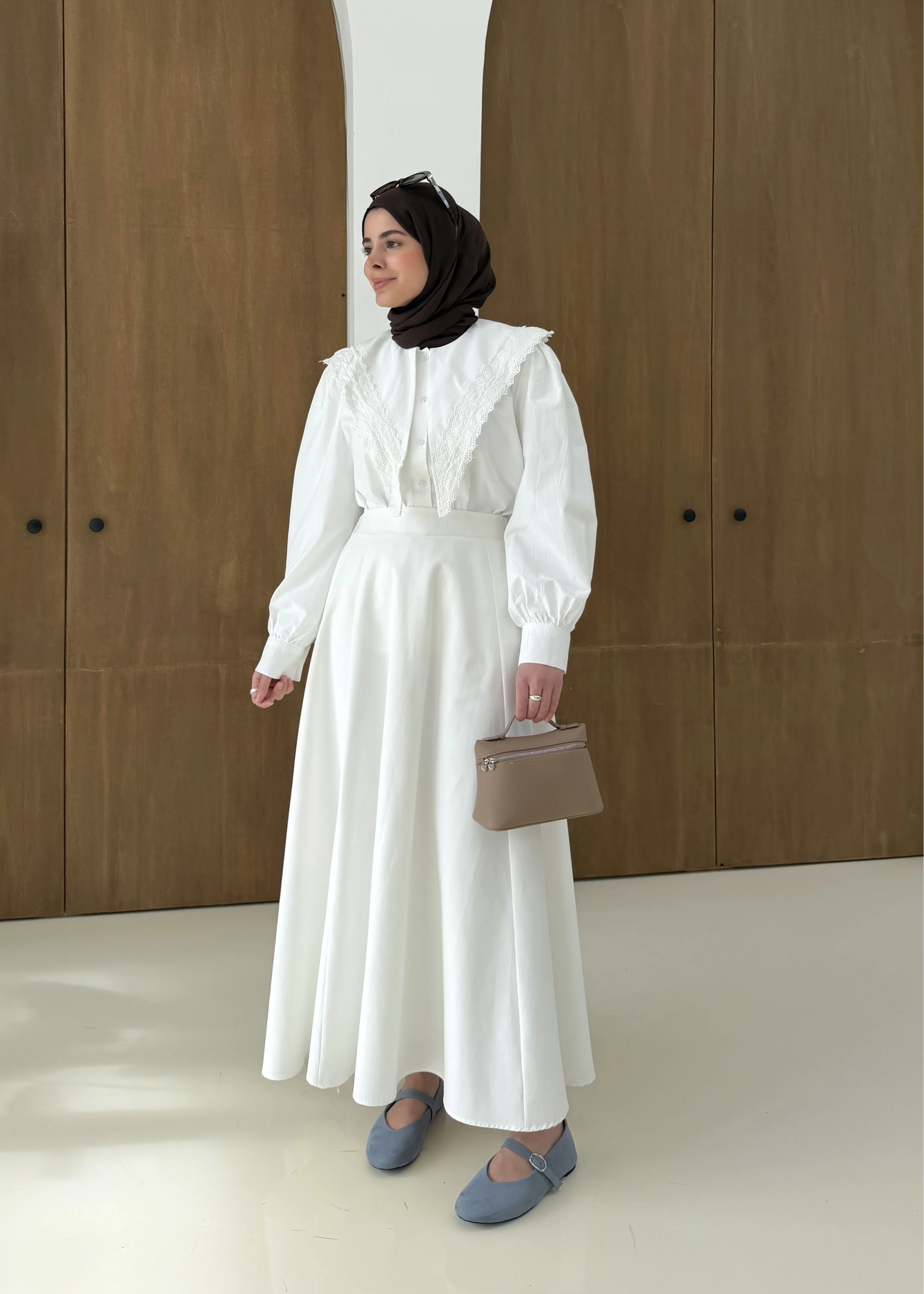 DANTEL DESEN GÖMLEK BEYAZ