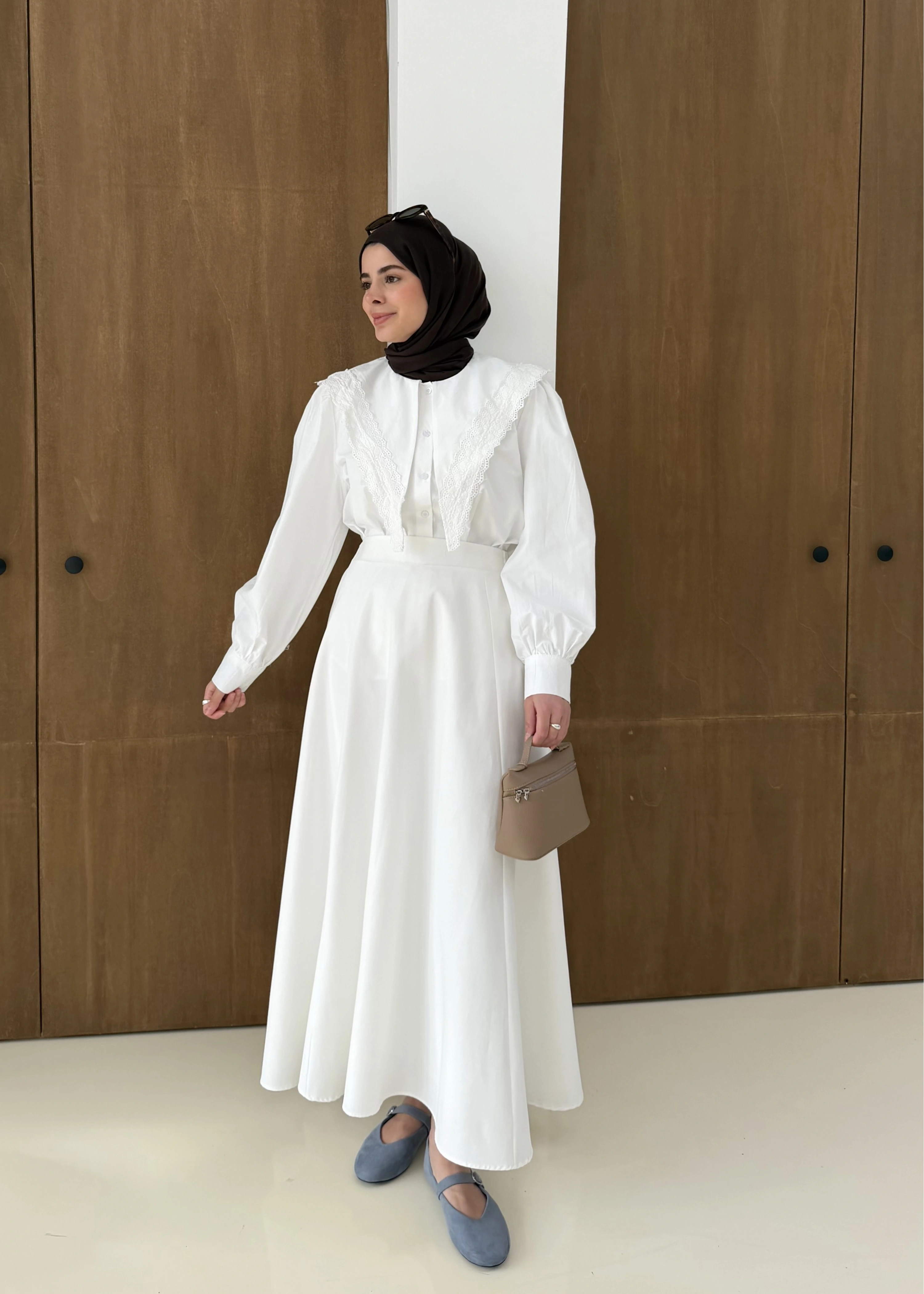 DANTEL DESEN GÖMLEK BEYAZ