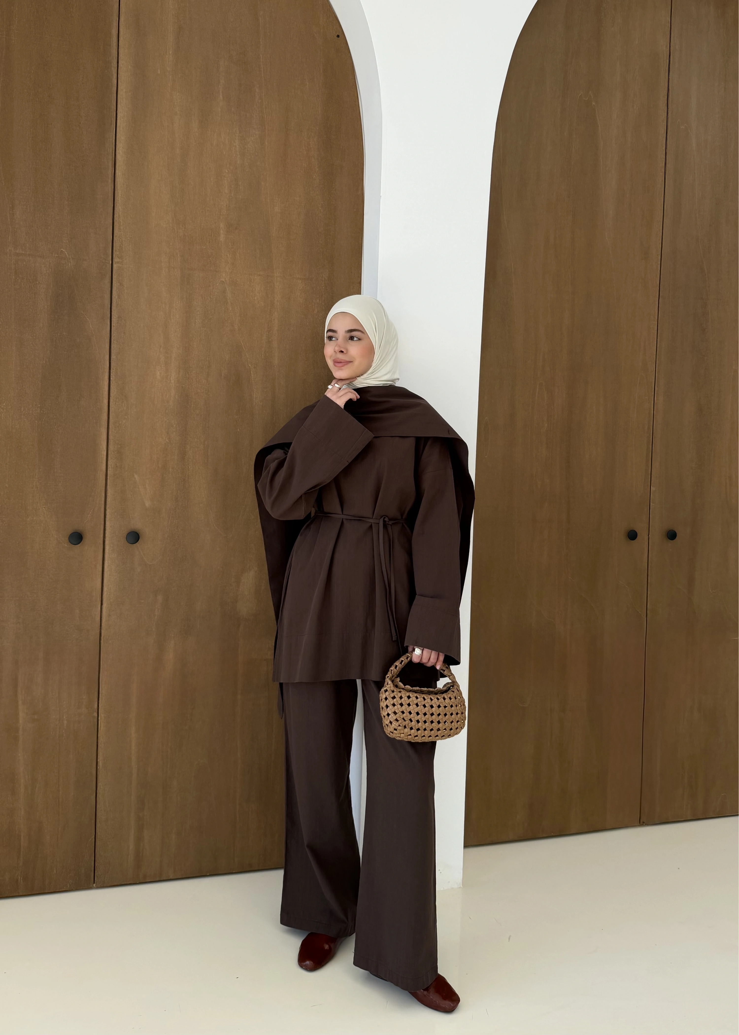 5471 *TAKIM SEYYAR ŞALLI KETEN ( ACIKAHVE)