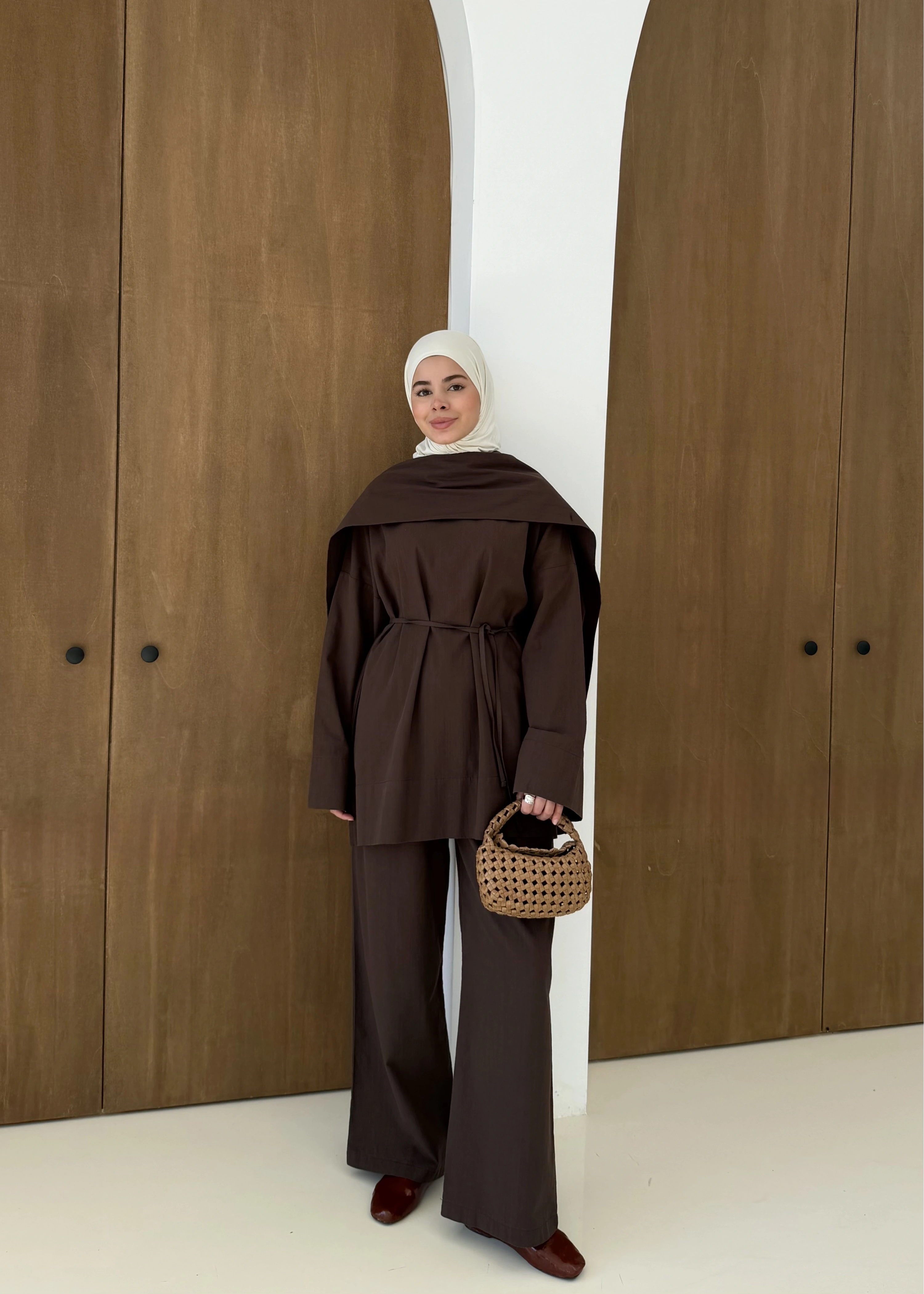 5471 *TAKIM SEYYAR ŞALLI KETEN ( ACIKAHVE)