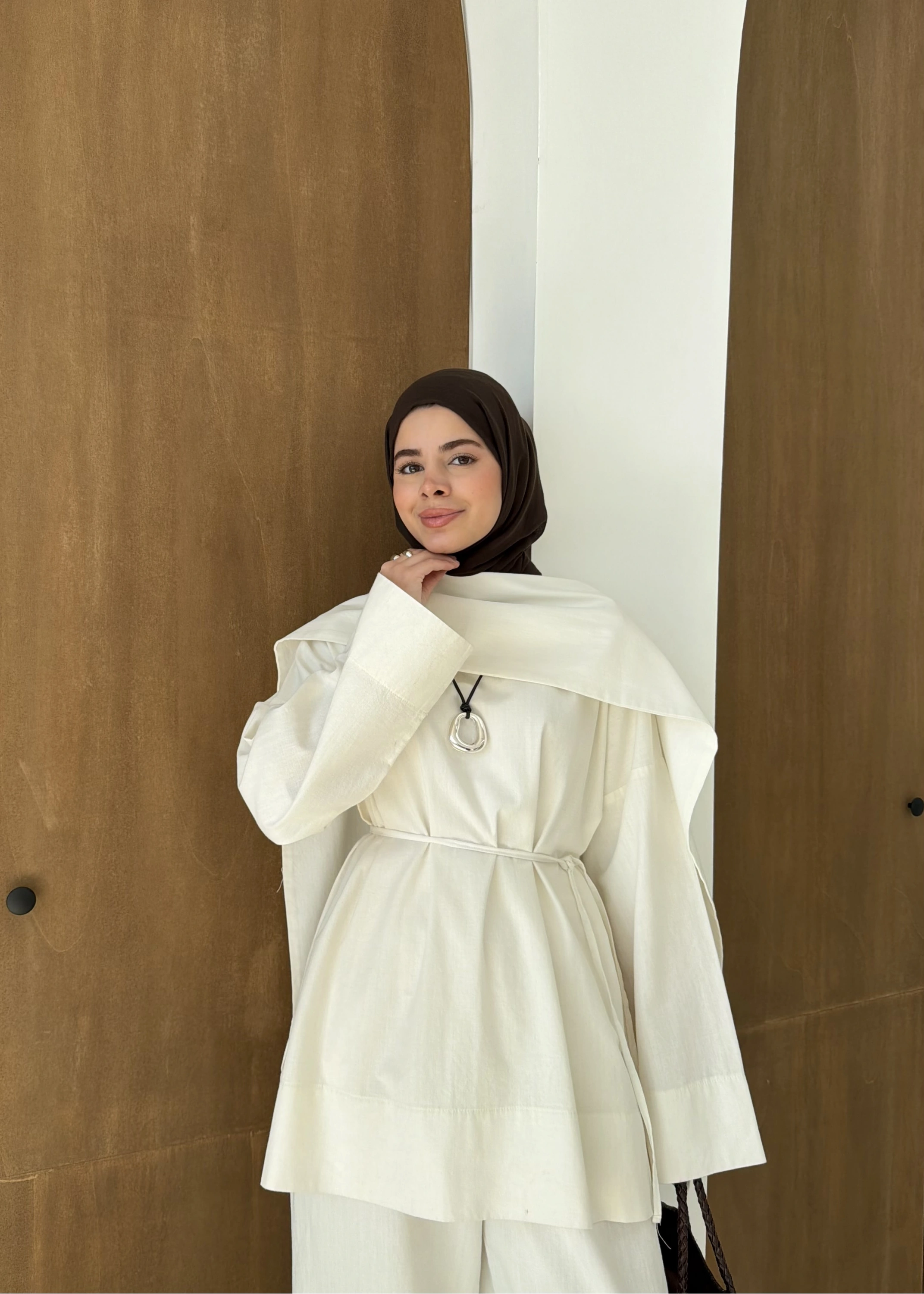 5471*TAKIM SEYYAR ŞALLI KETEN ( beyaz )