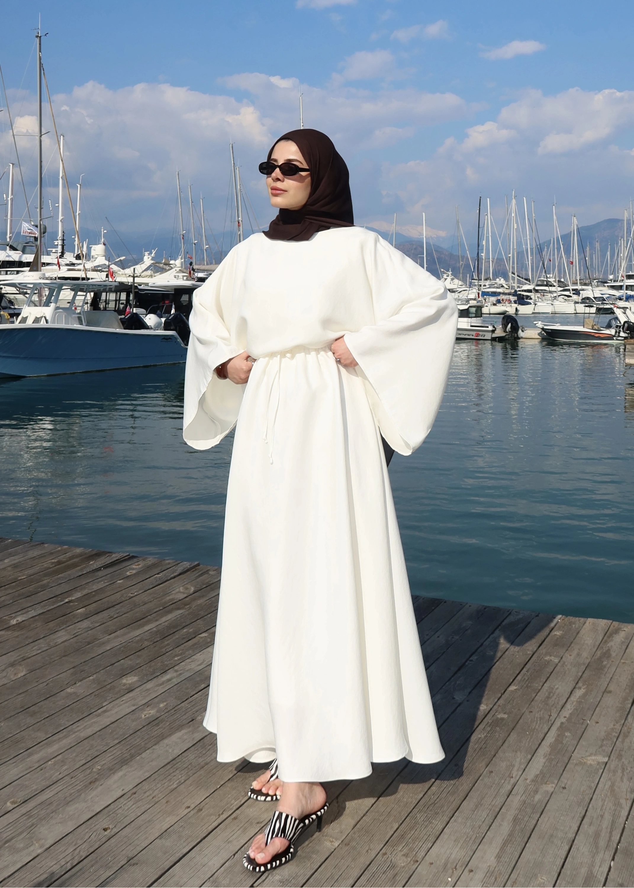 9029 BLUS ETEKLİ OVERSİZE TAKIM Vanilya