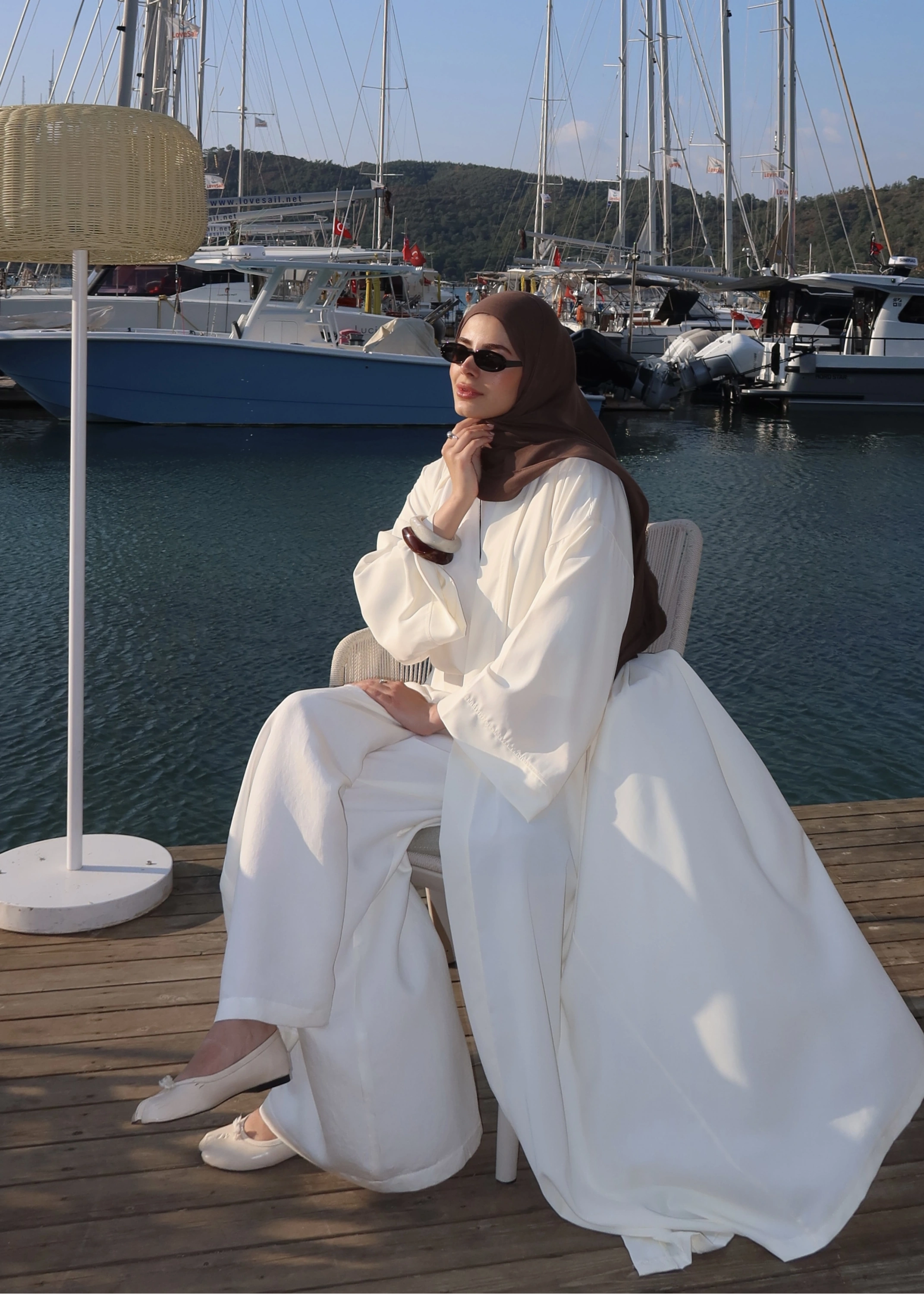 1002 DÖKÜMLÜ TENSEL ABAYA vanilya