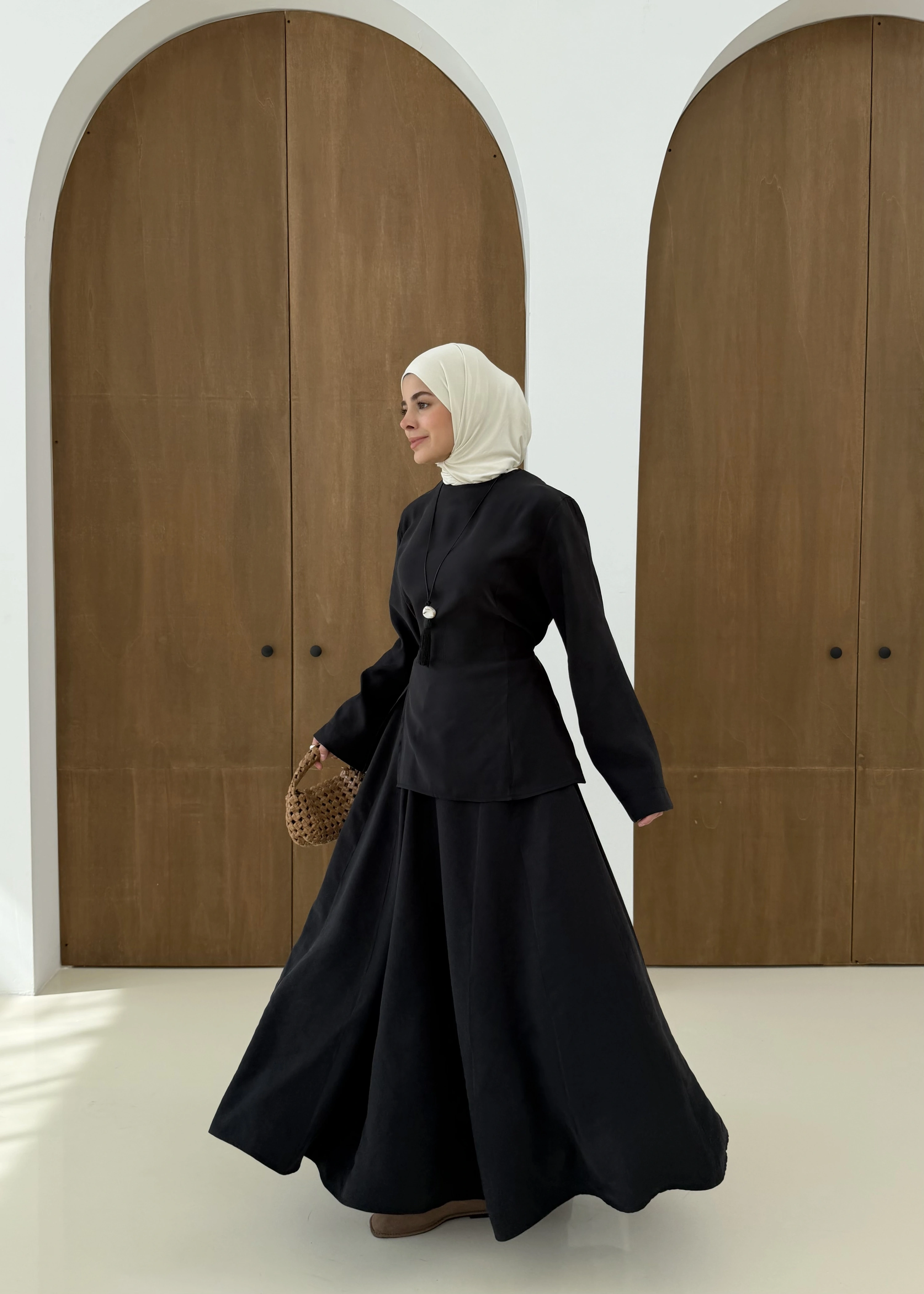 ETEKLİ YIRTMAÇLI TAKIM siyah