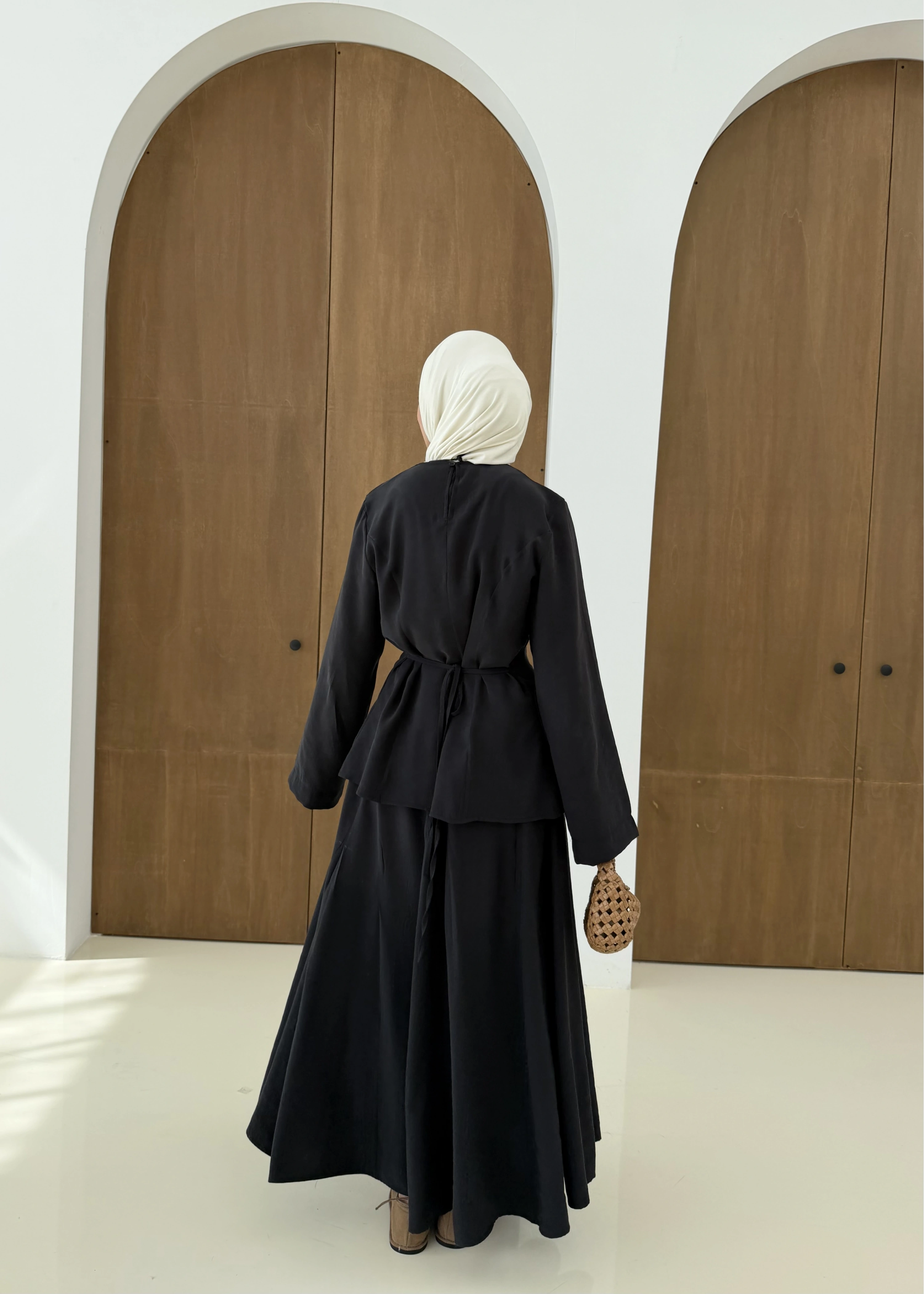 ETEKLİ YIRTMAÇLI TAKIM siyah