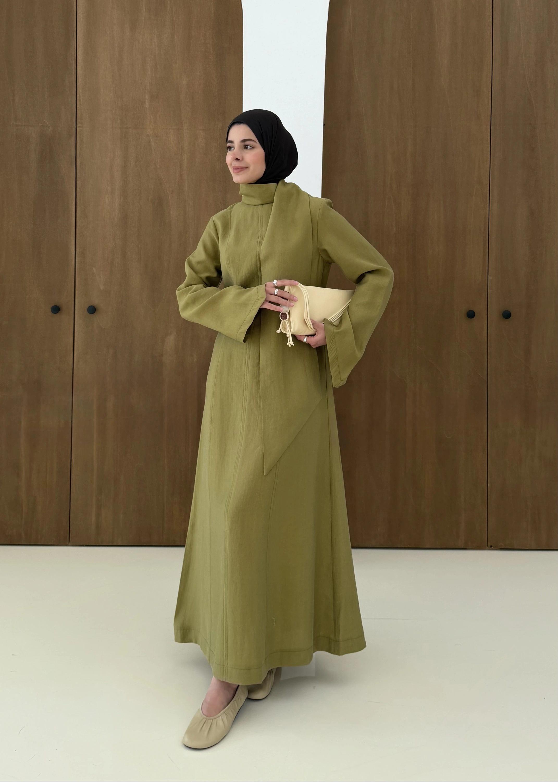 FREE ELBİSE MASSİMO yeşil