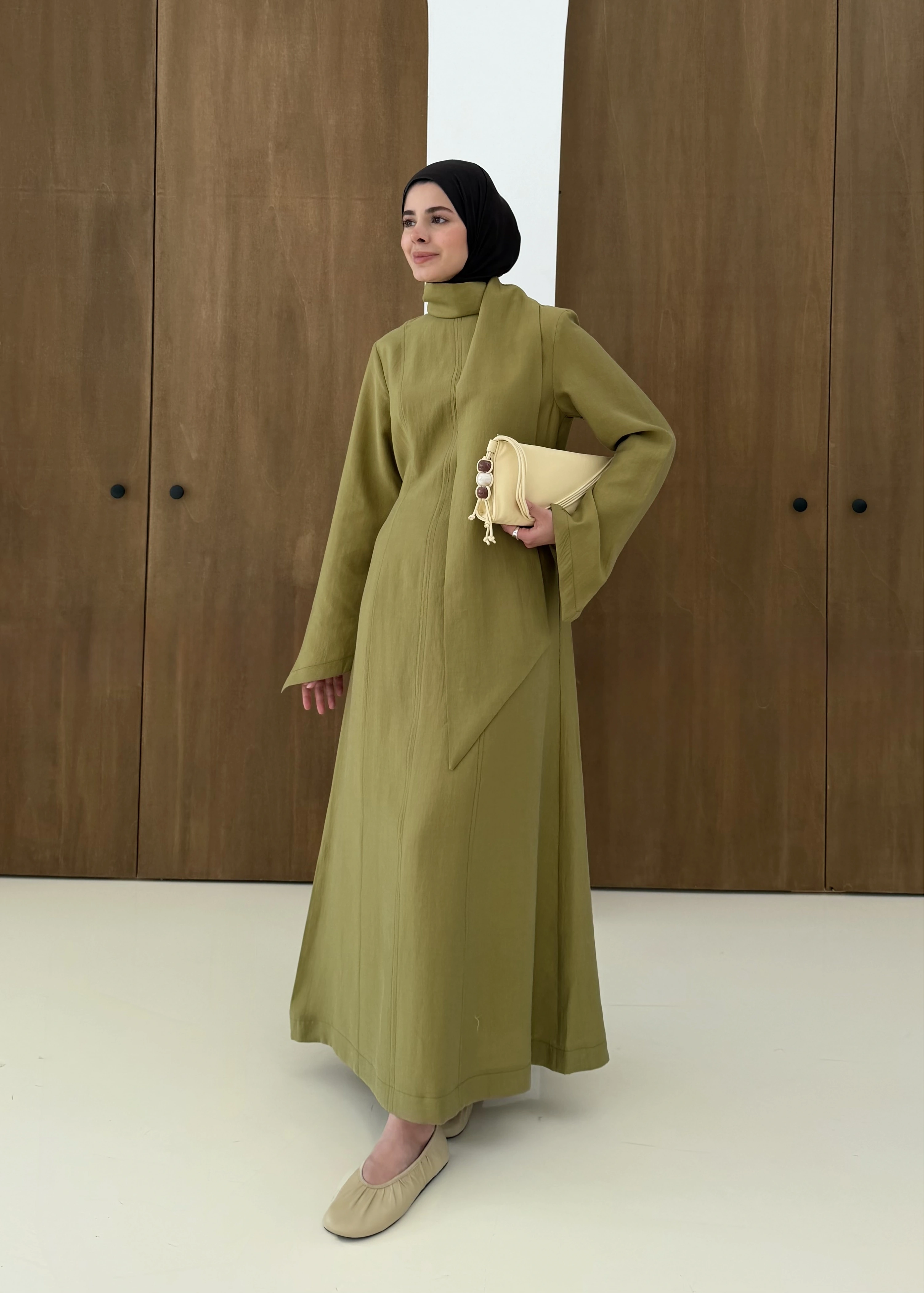 FREE ELBİSE MASSİMO yeşil