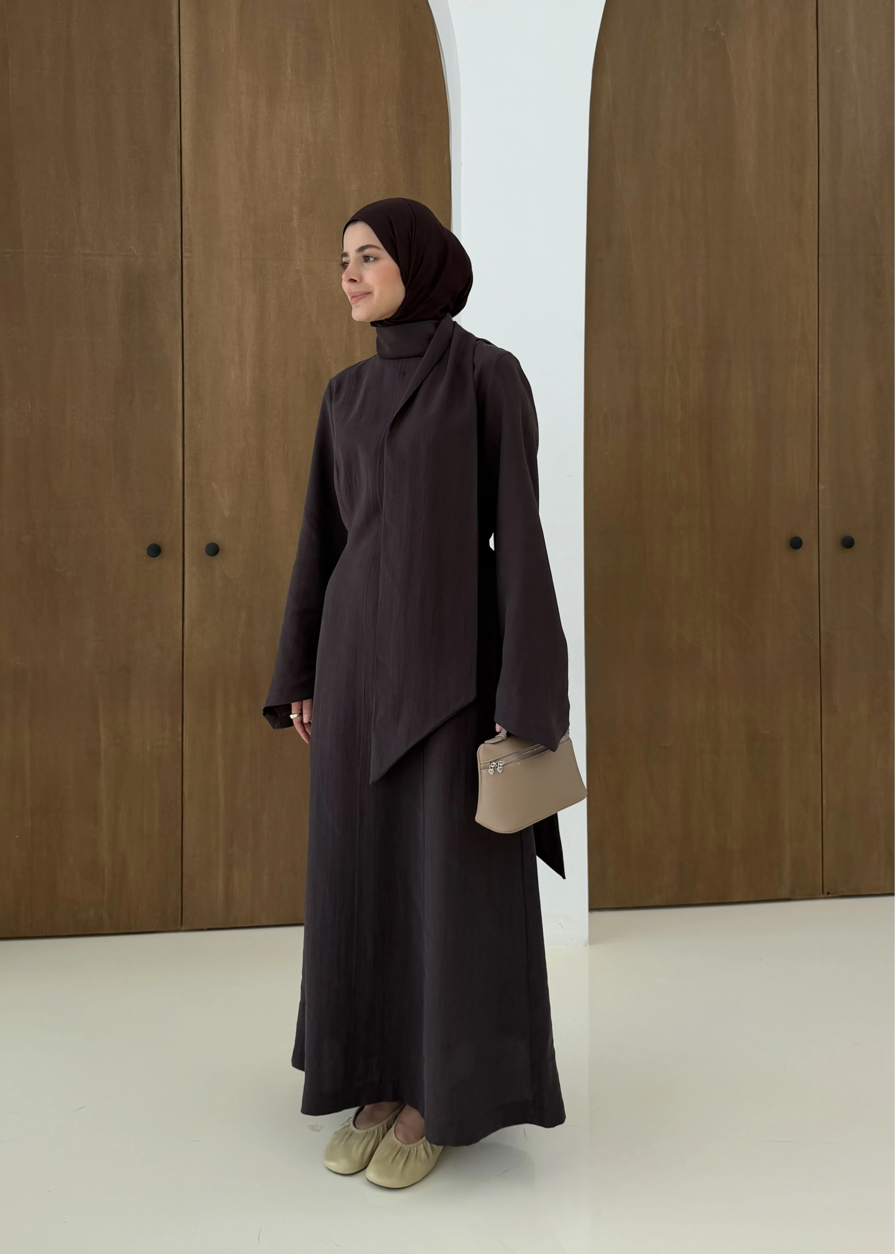 FREE ELBİSE MASSİMO kahve