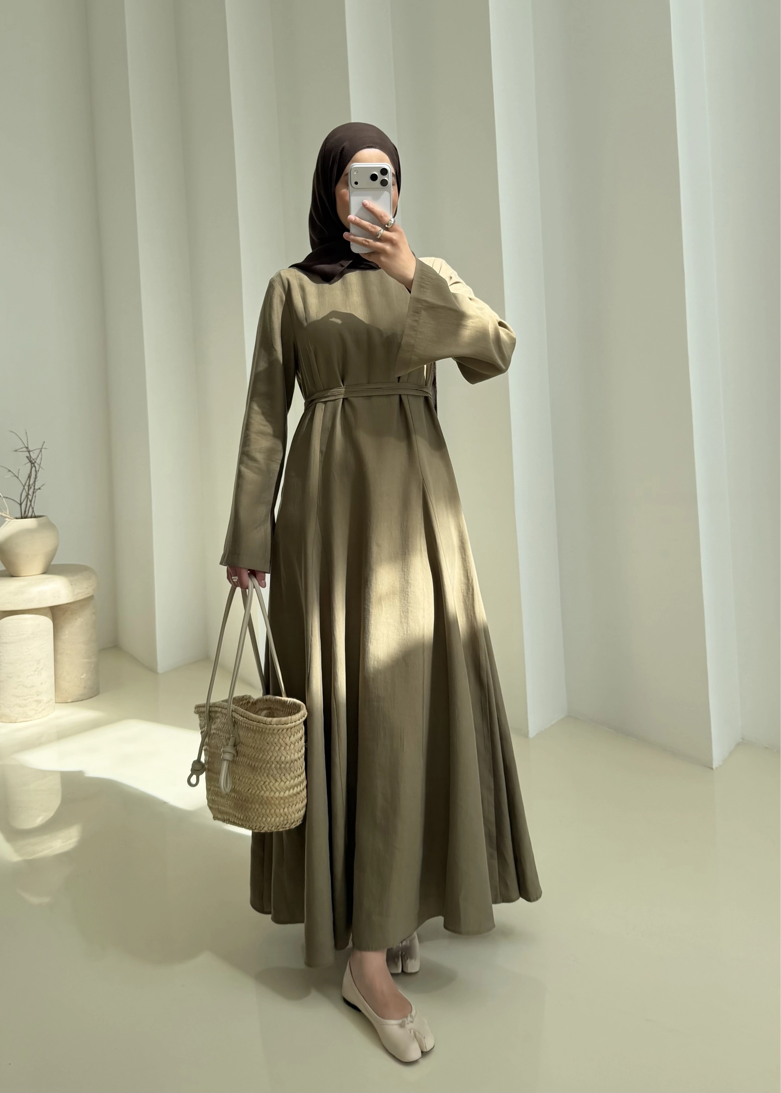 7131 QPİLELİ ELBİSE MİNT