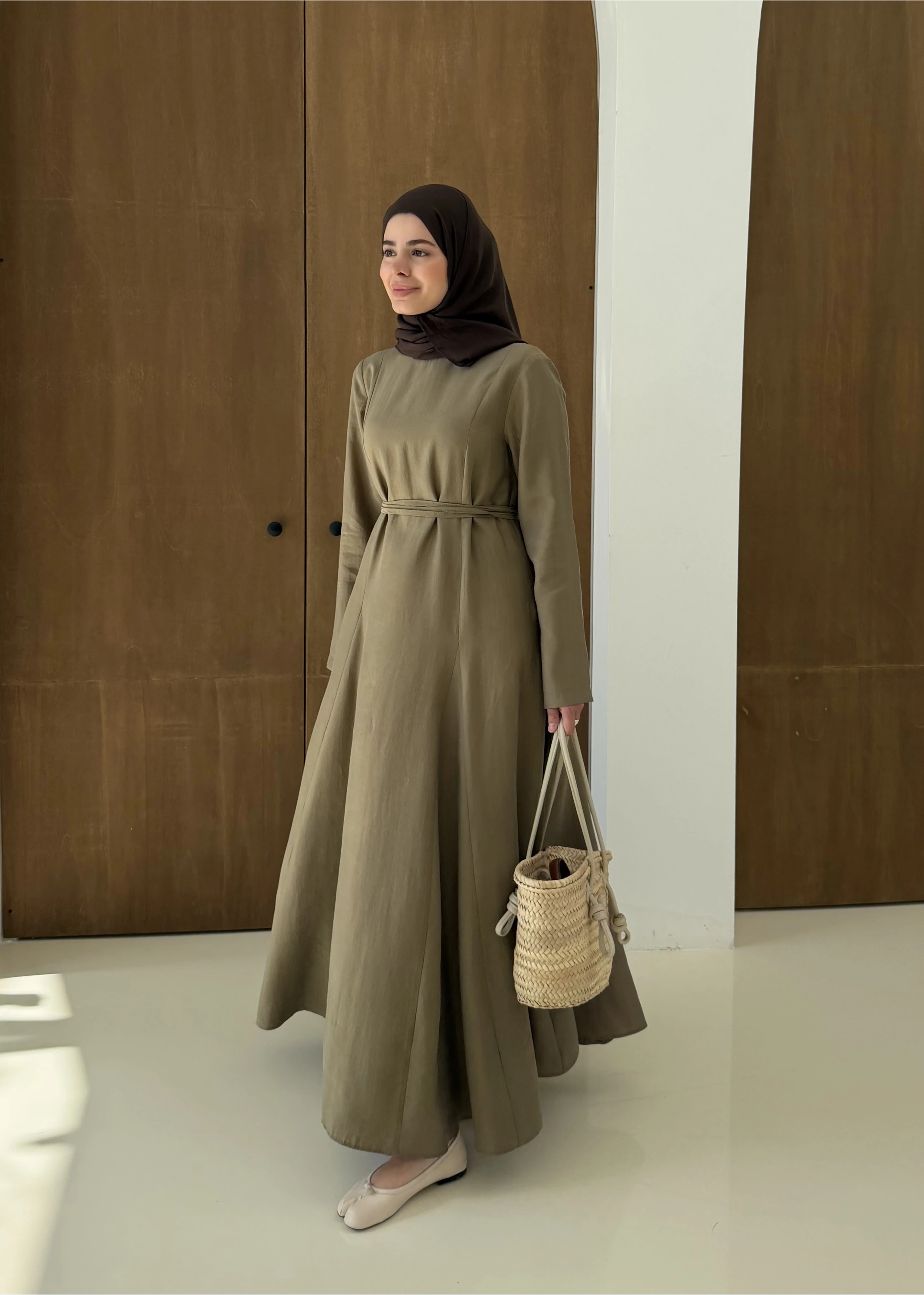 7131 QPİLELİ ELBİSE MİNT