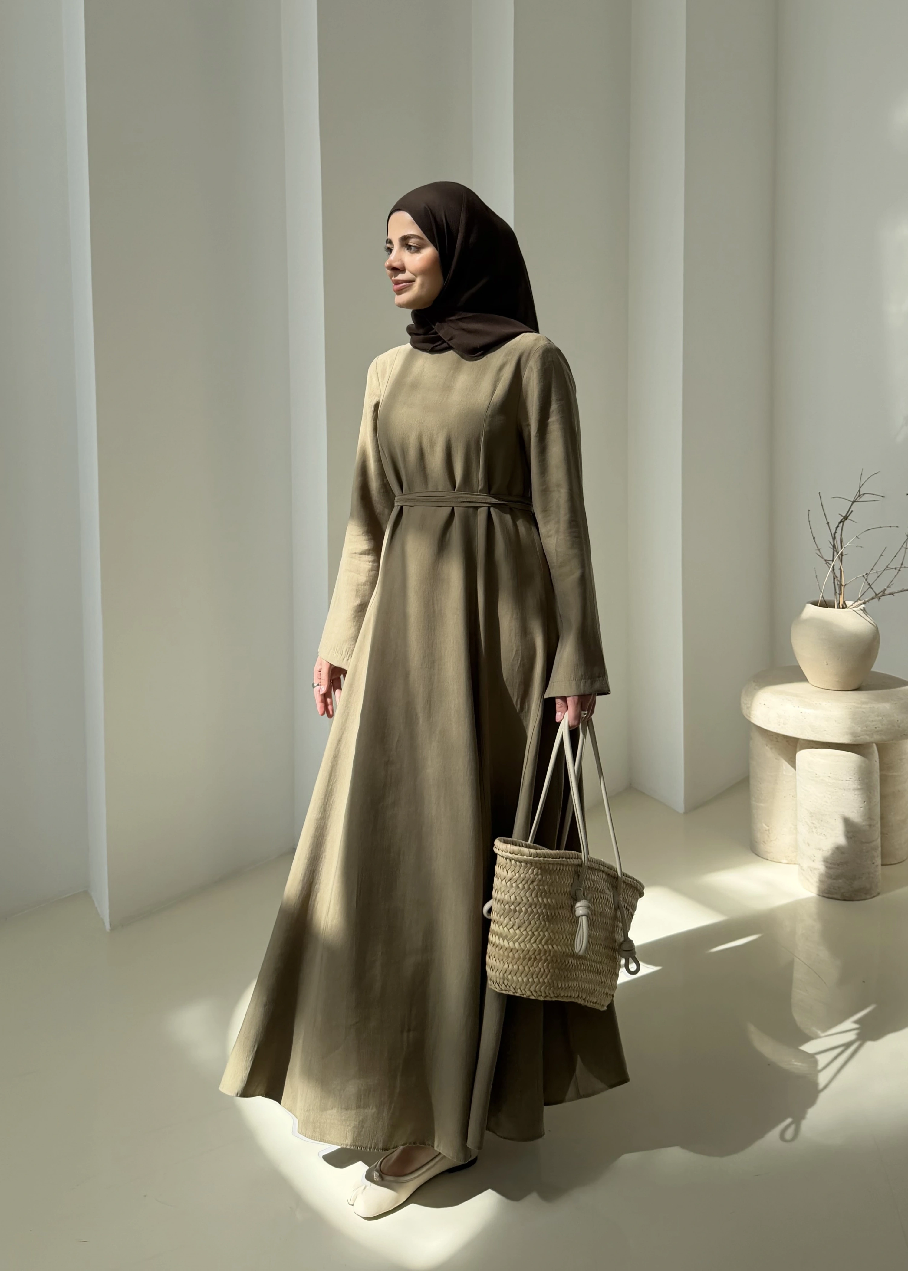 7131 QPİLELİ ELBİSE MİNT