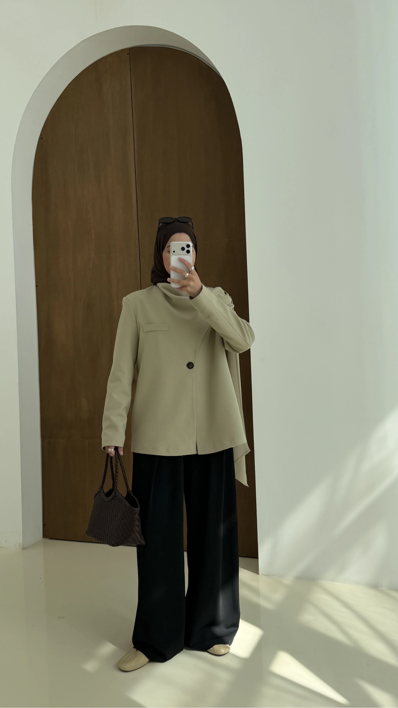 9007 ŞALLI BLAZER CEKET BEJ