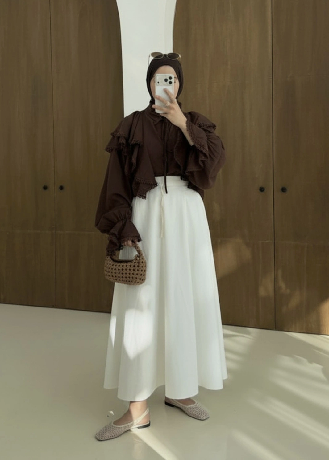 FIRFIRLI GÖMLEK KAHVE