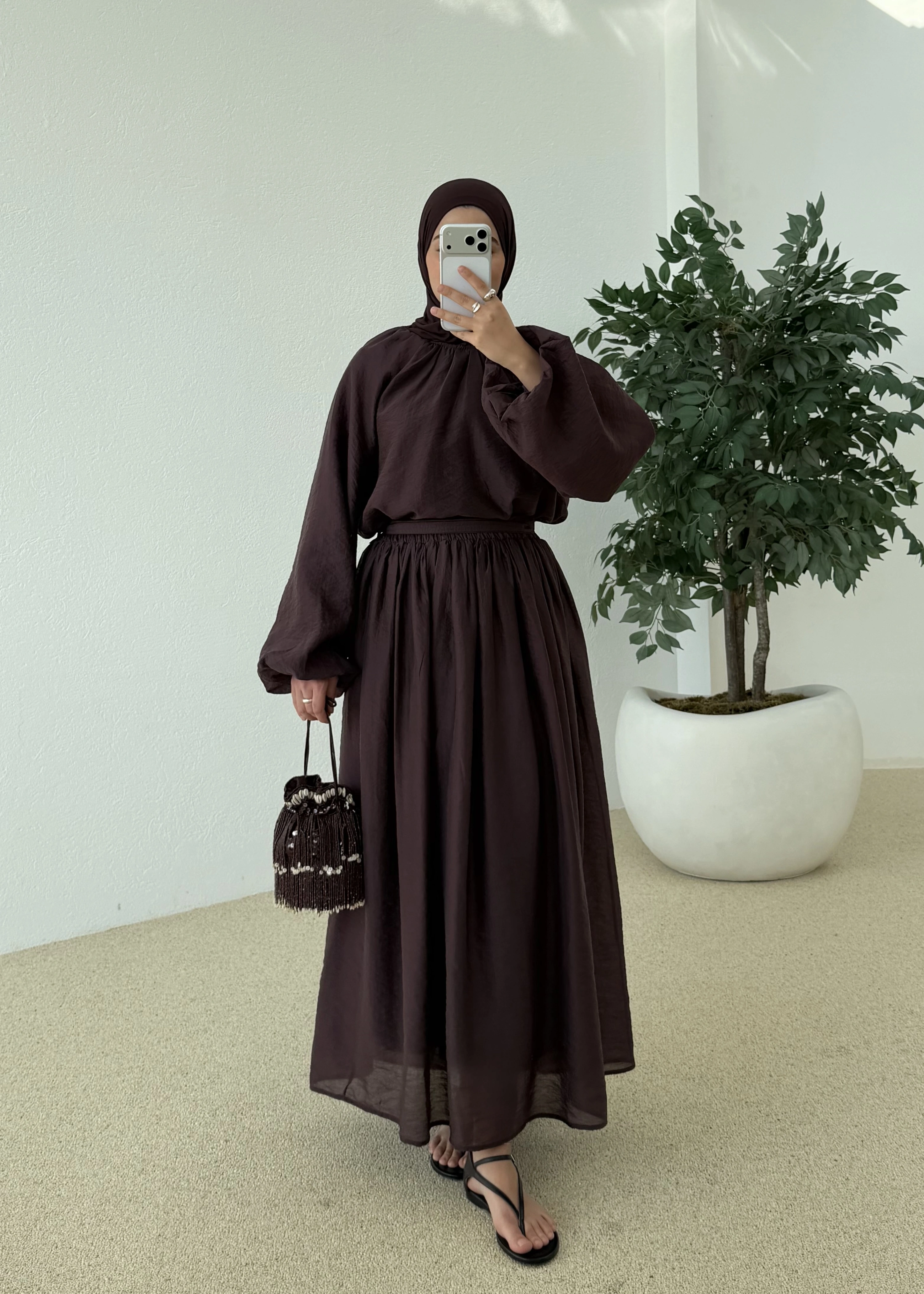 0097 POLİAMİD İKİLİ TAKIM bordo