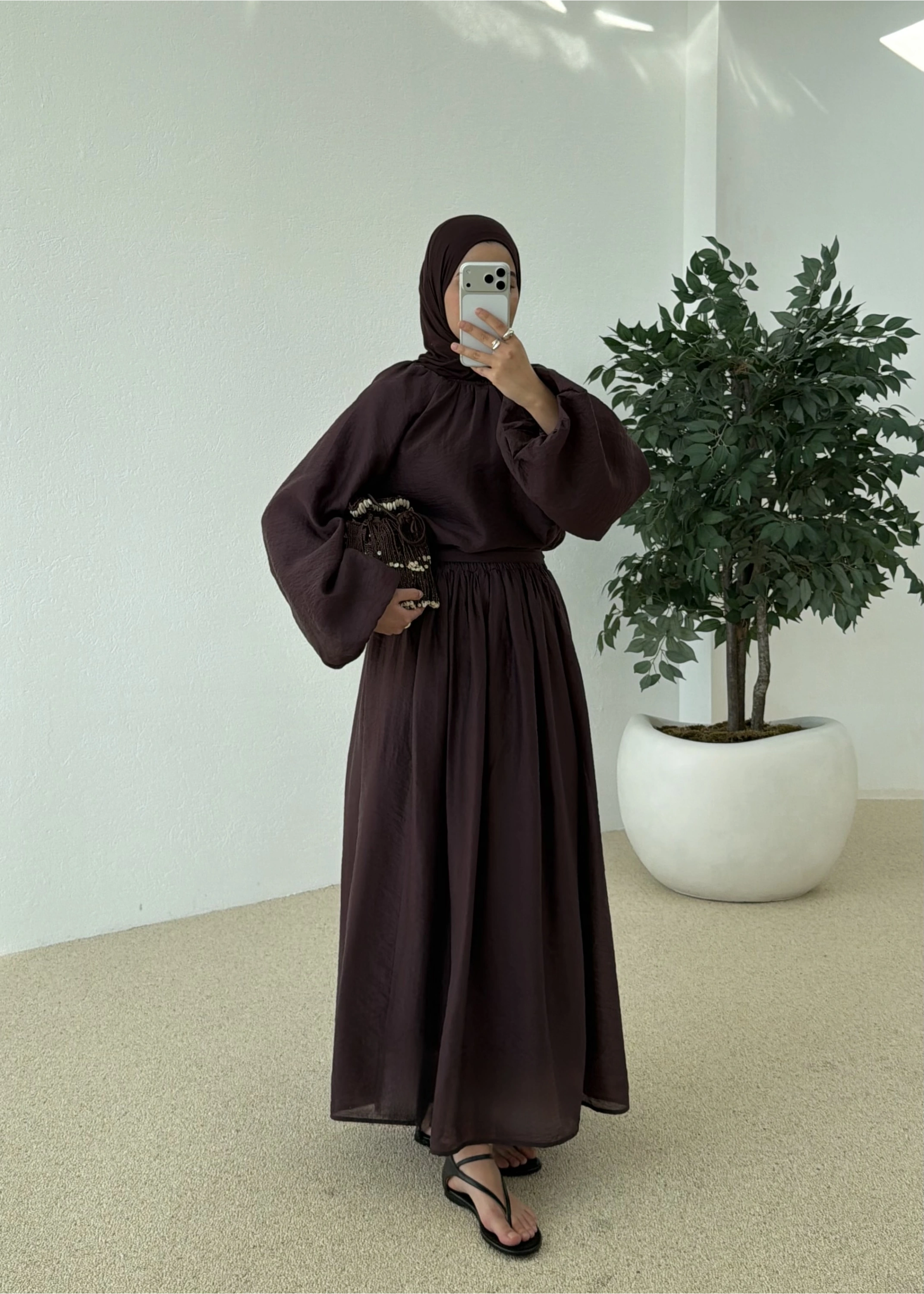 0097 POLİAMİD İKİLİ TAKIM bordo