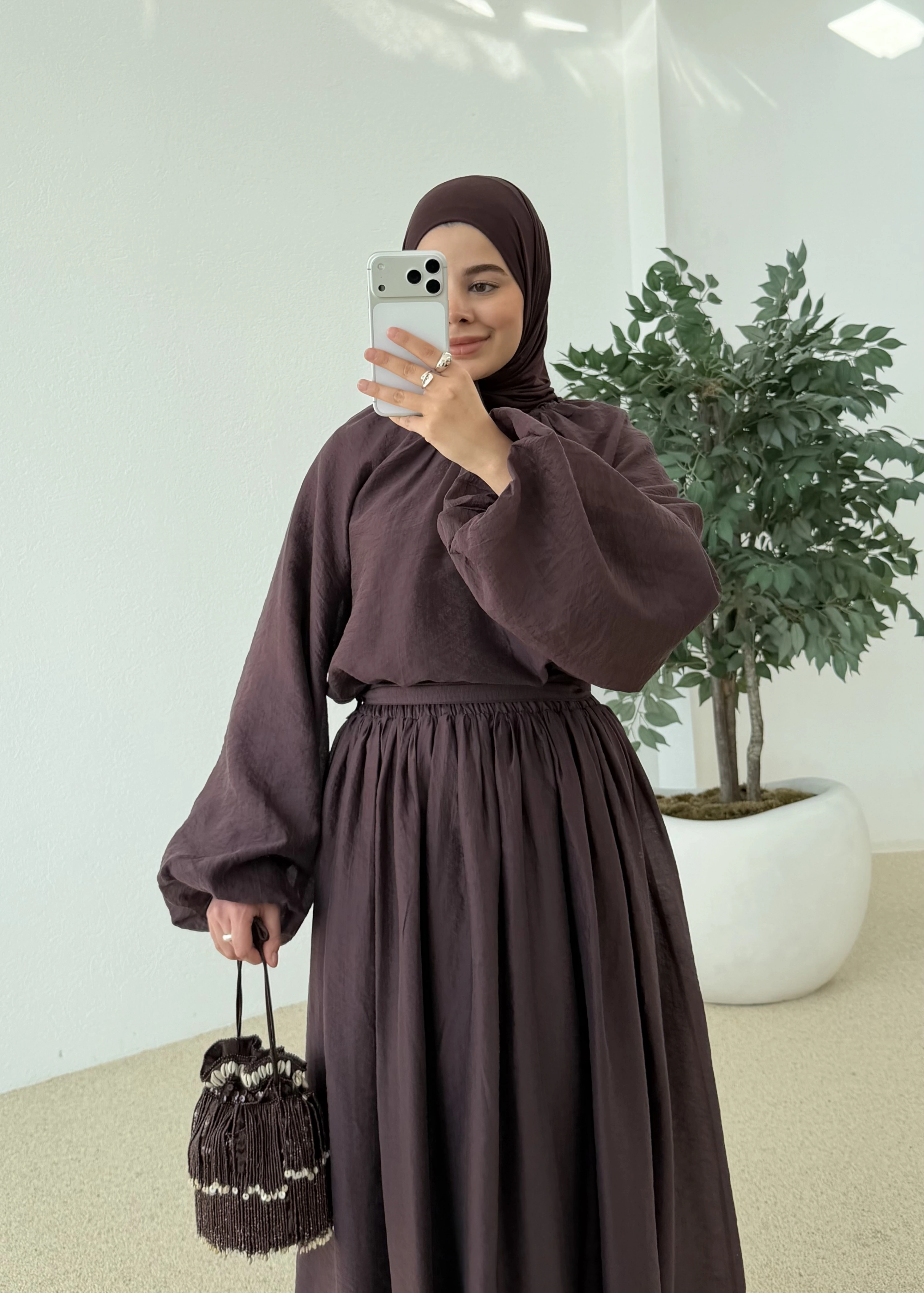 0097 POLİAMİD İKİLİ TAKIM bordo