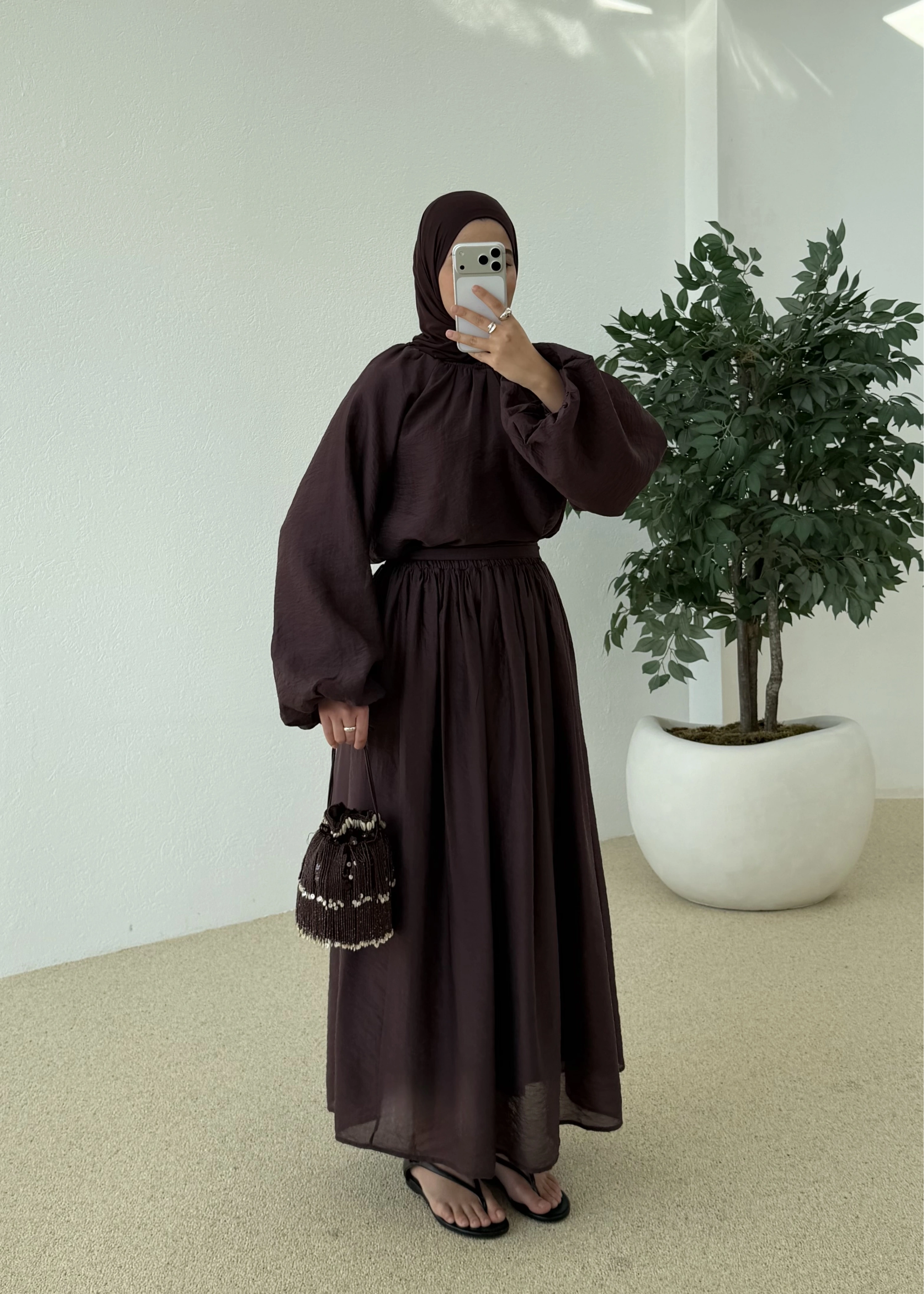 0097 POLİAMİD İKİLİ TAKIM bordo