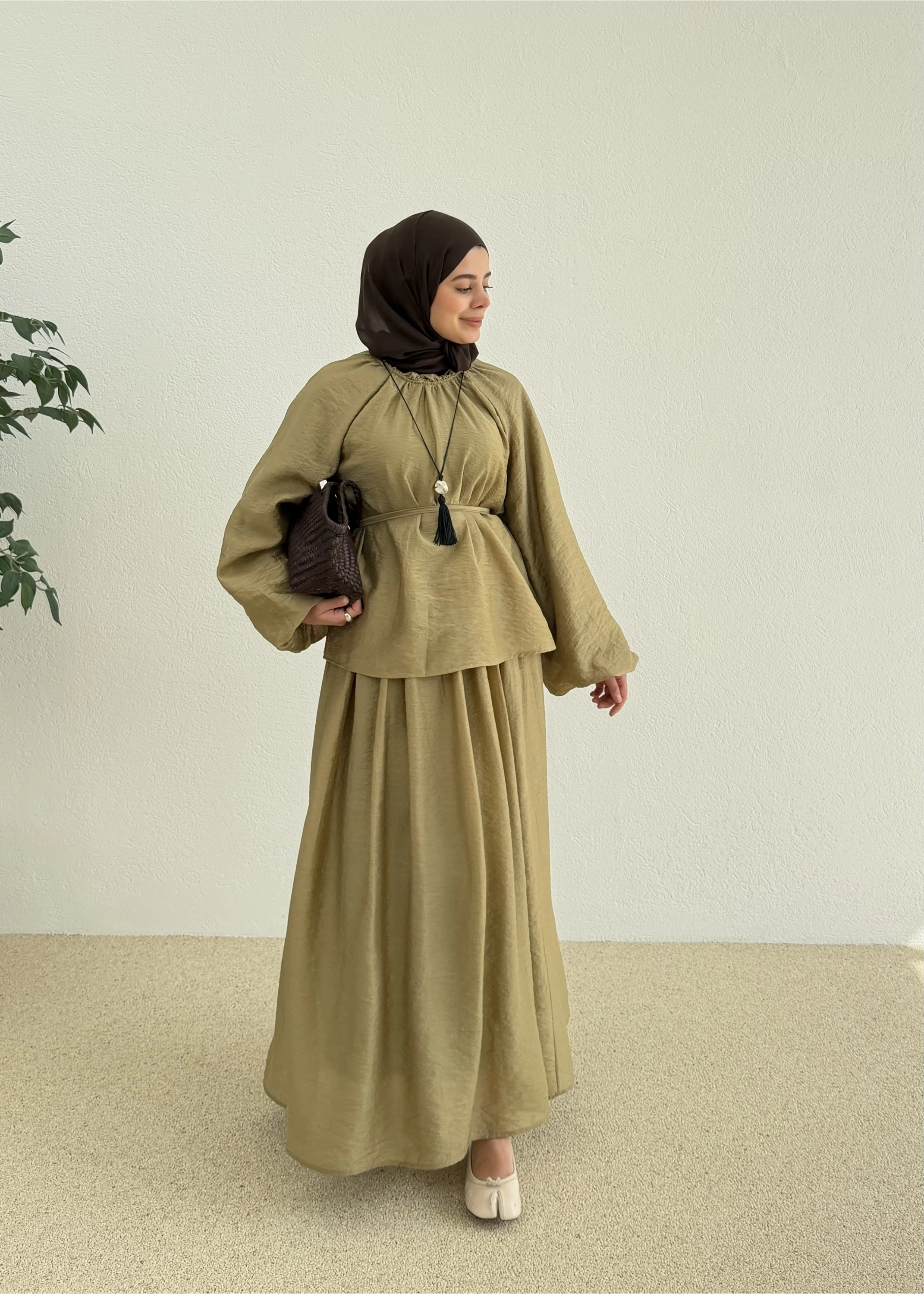 0097 POLİAMİD İKİLİ TAKIM yeşil